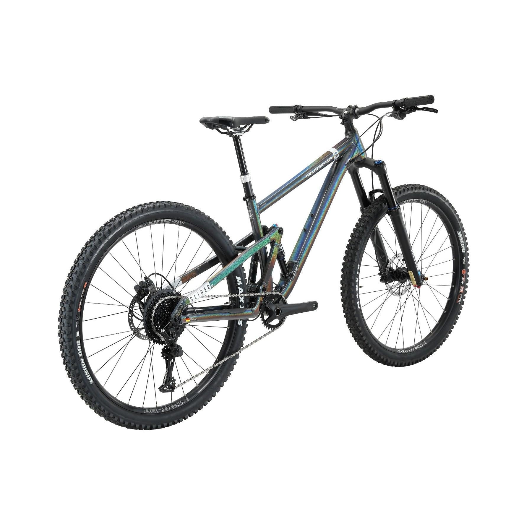 Silverback Slider MS Full Suspension Mountain Bike Rainbow Silver