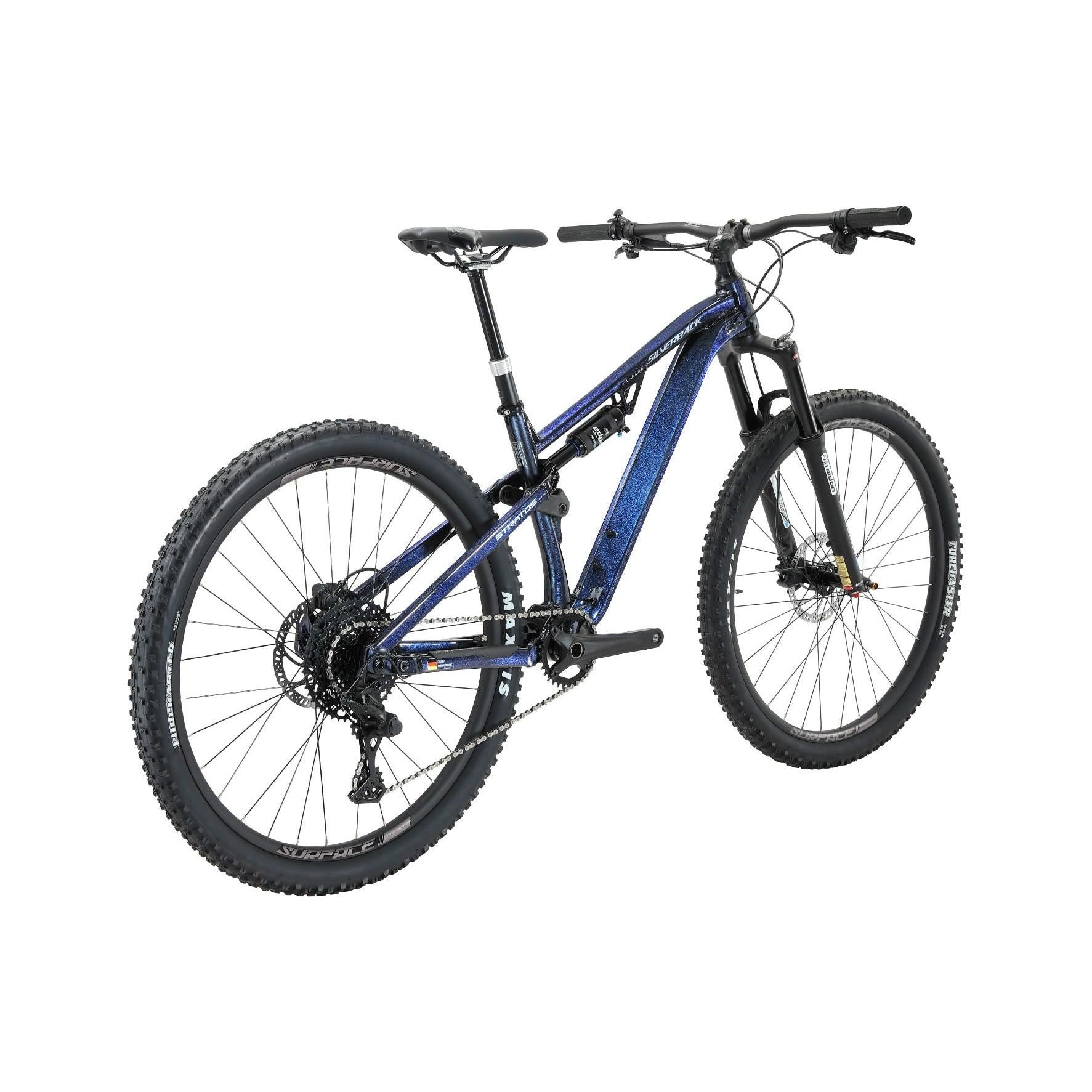 Silverback Stratos AL Comp MS Dual Suspension Mountain Bike Grey/Blue