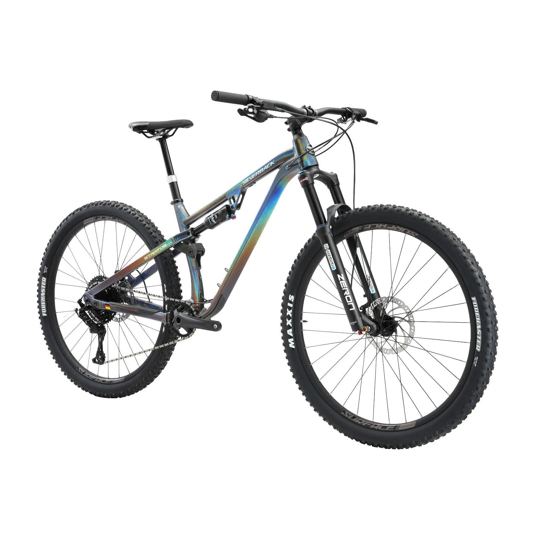 Silverback Stratos AL Elite MS Dual Suspension Mountain Bike Rainbow Grey/Silver
