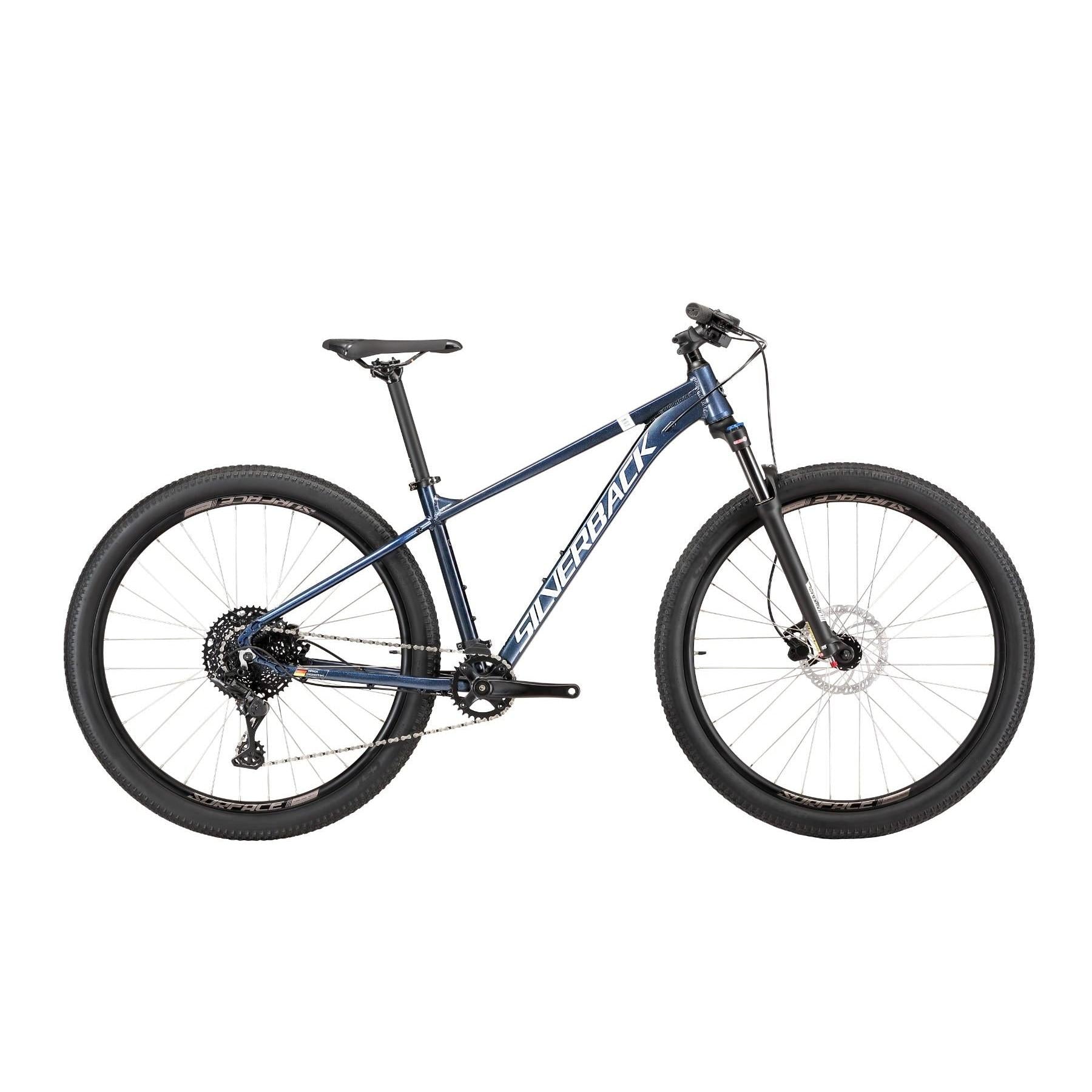 Silverback Stride Deluxe MS Hardtail Mountain Bike Metallic Blue