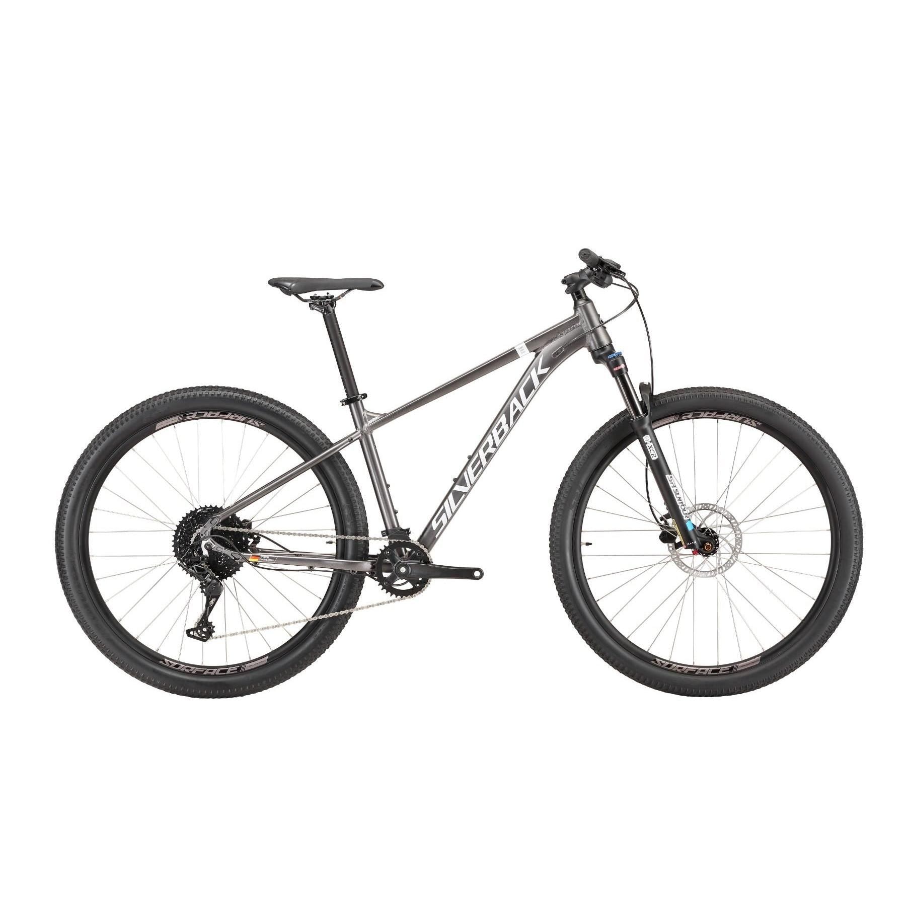 Silverback Stride Elite MS Hardtail Mountain Bike 29" CharcoalSilver