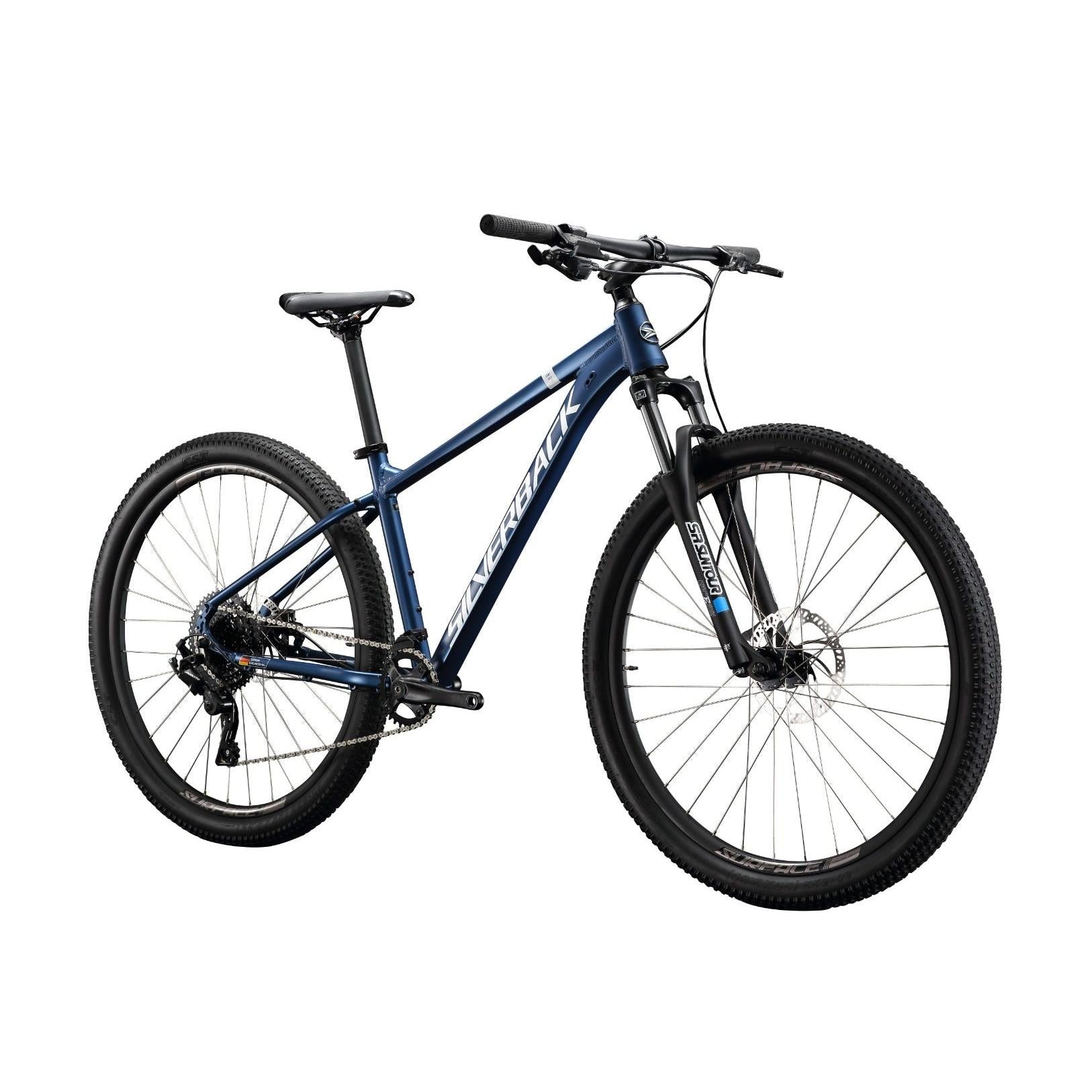 Silverback Stride Sport Hardtail Mountain Bike 27.5'' Dark Blue/White