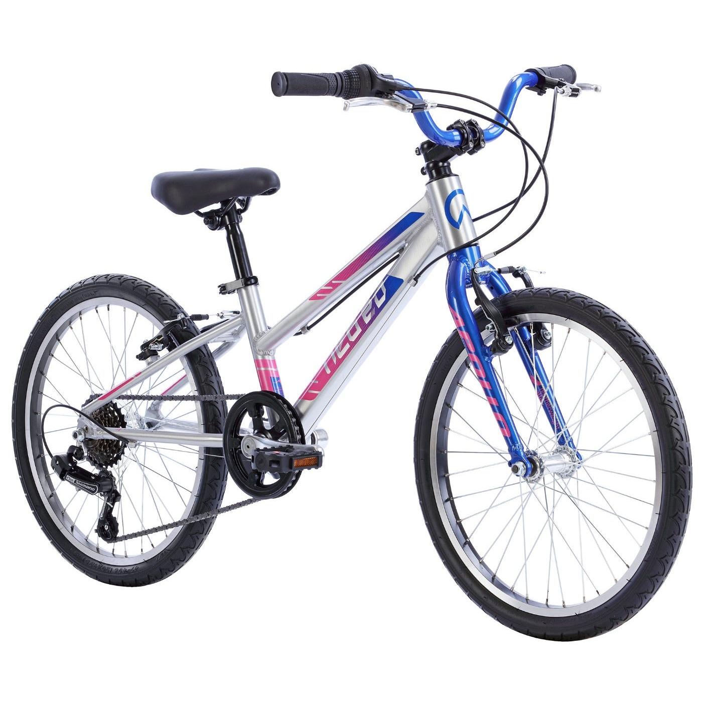 Neo Kids Bike 20'' 6-Speed Brushed Alloy Navy Blue/Pink Fade