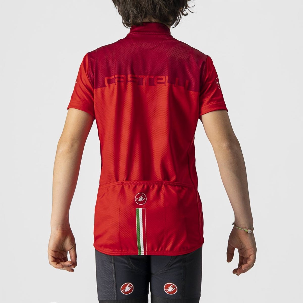 Castelli Neo Prologo Youth Short Sleeve Jersey Red/Pro Red