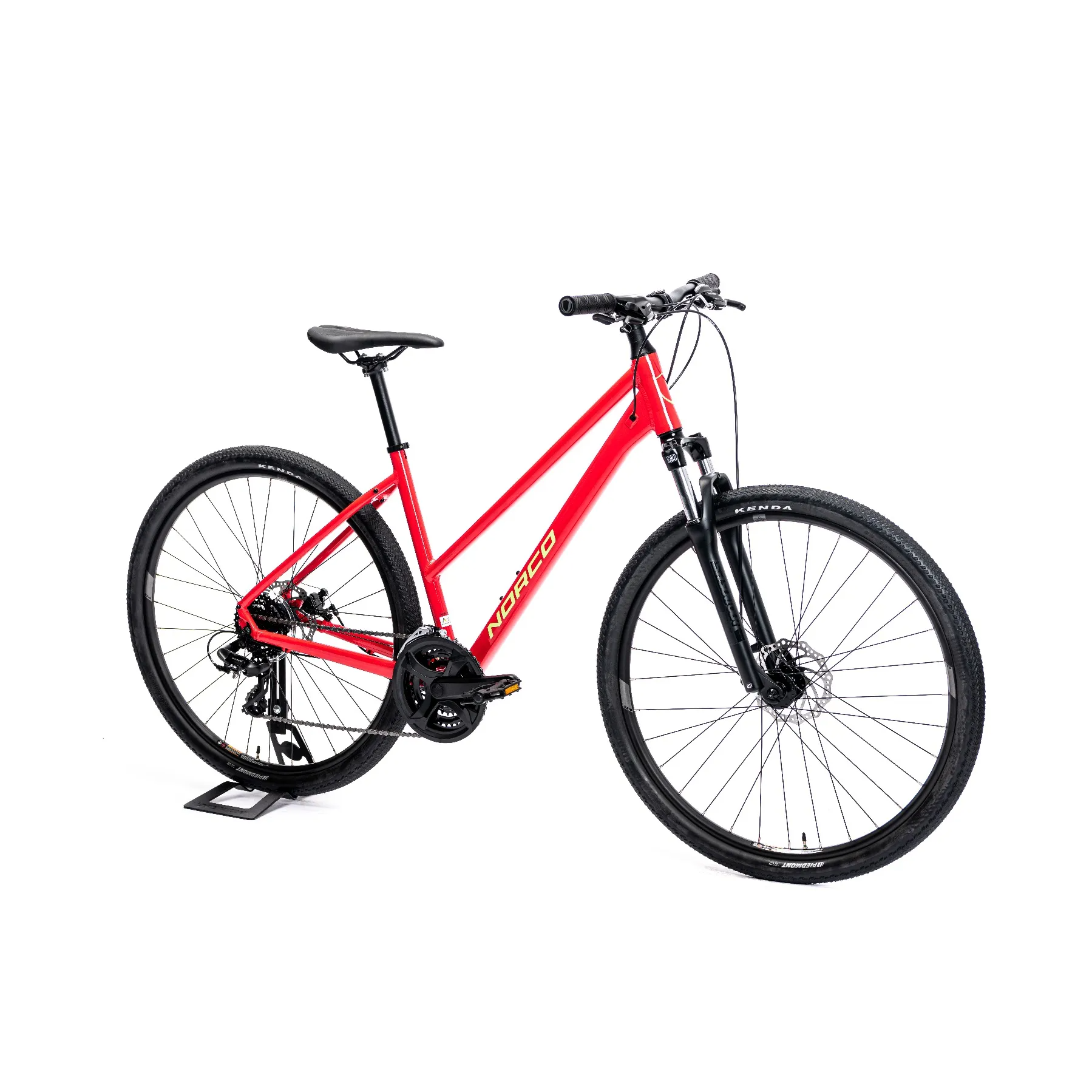 Norco XFR 3 Step Through Hybrid Bike Red/Green Large