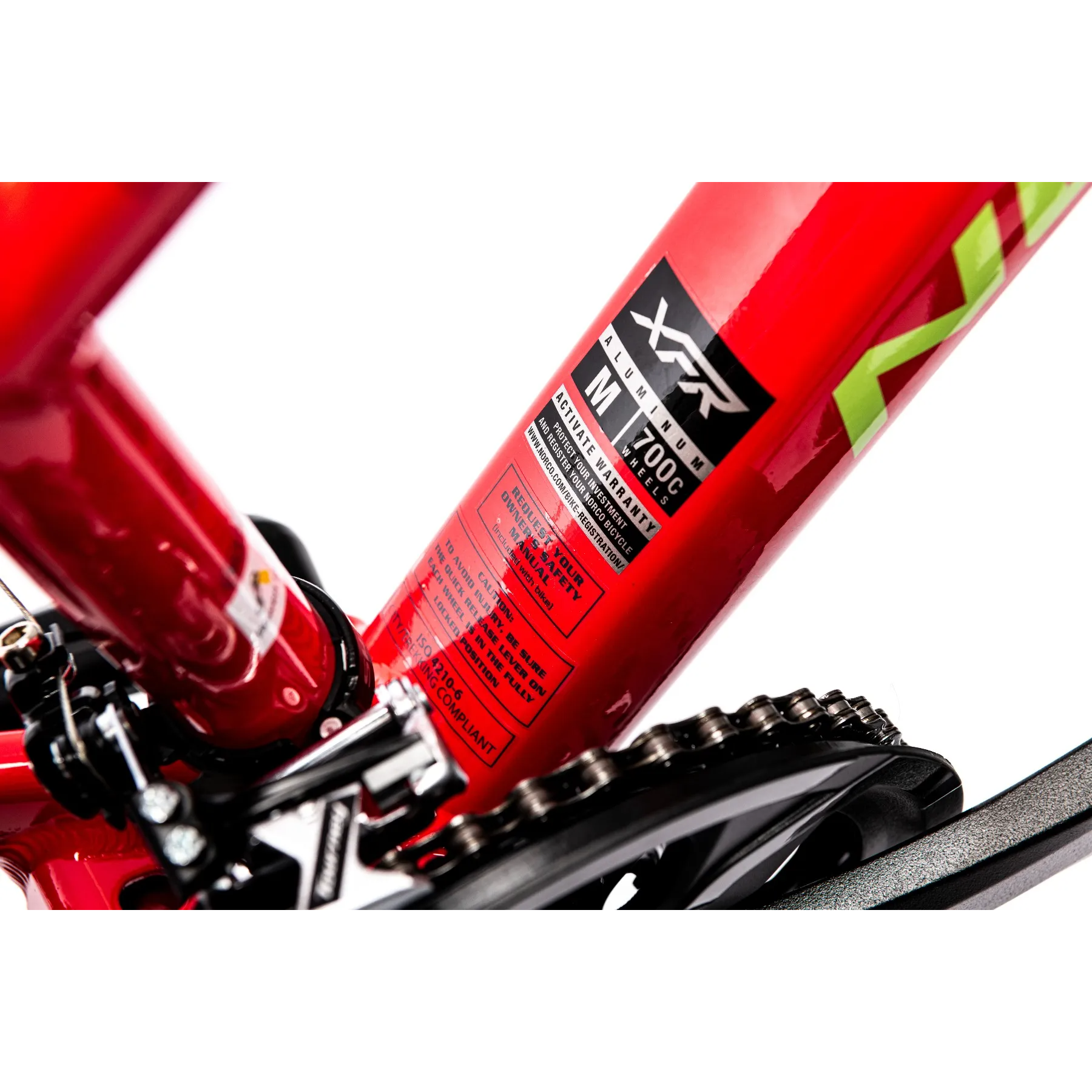 Norco XFR 3 Step Through Hybrid Bike Red/Green Large