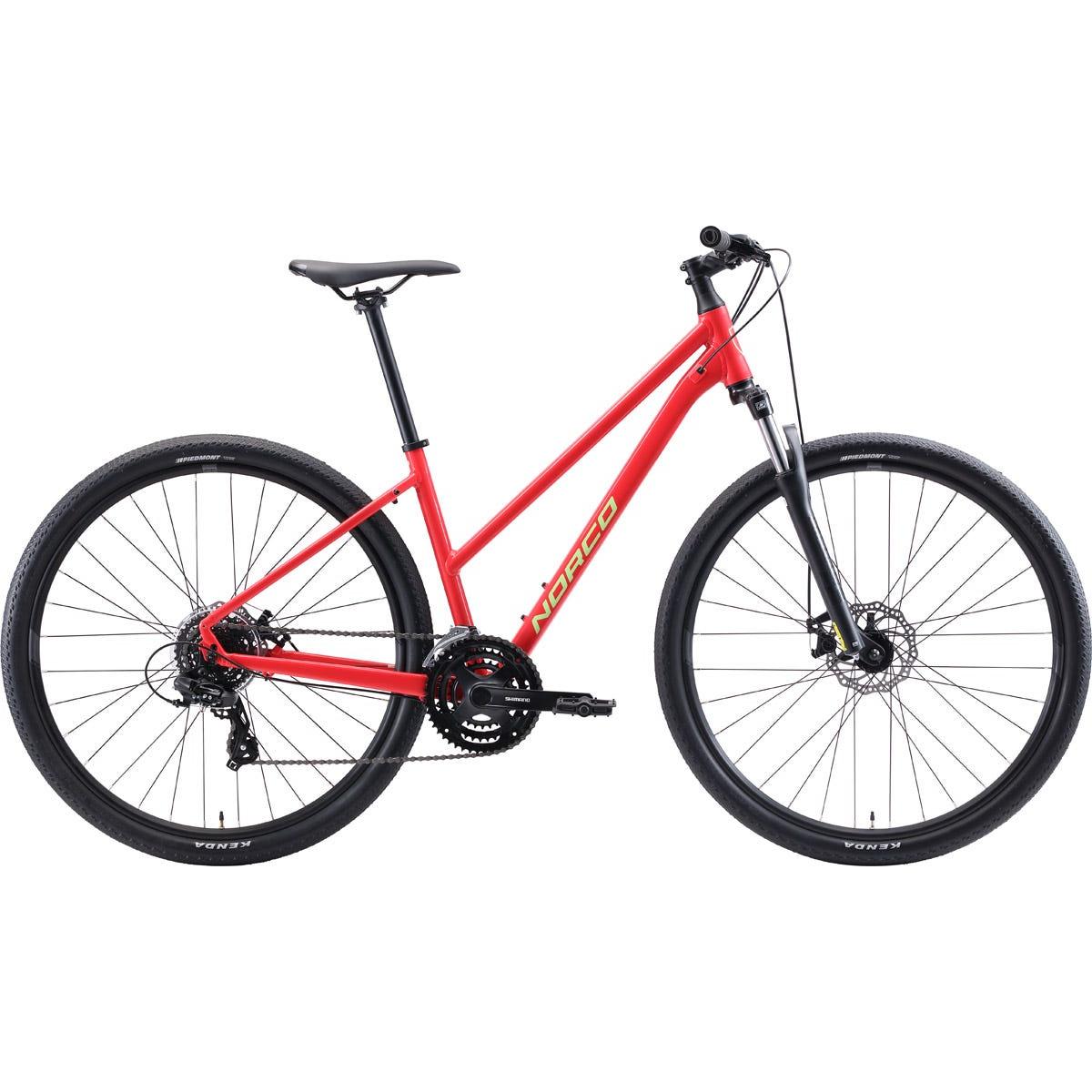 Norco XFR 3 Step Through Hybrid Bike Red/Green