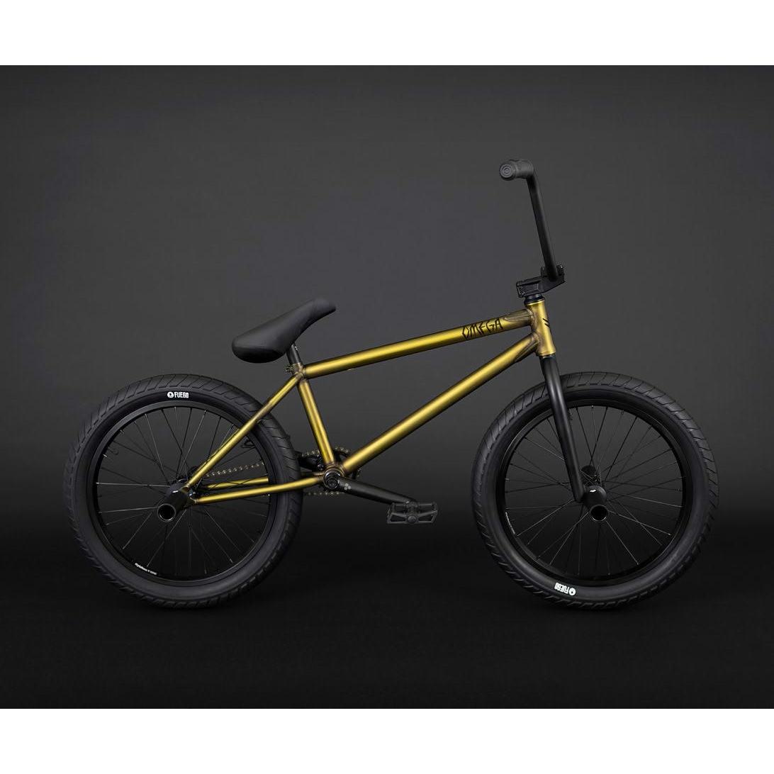 Fly Omega Freecoaster BMX Bike 21" TT Flat Trans Gold