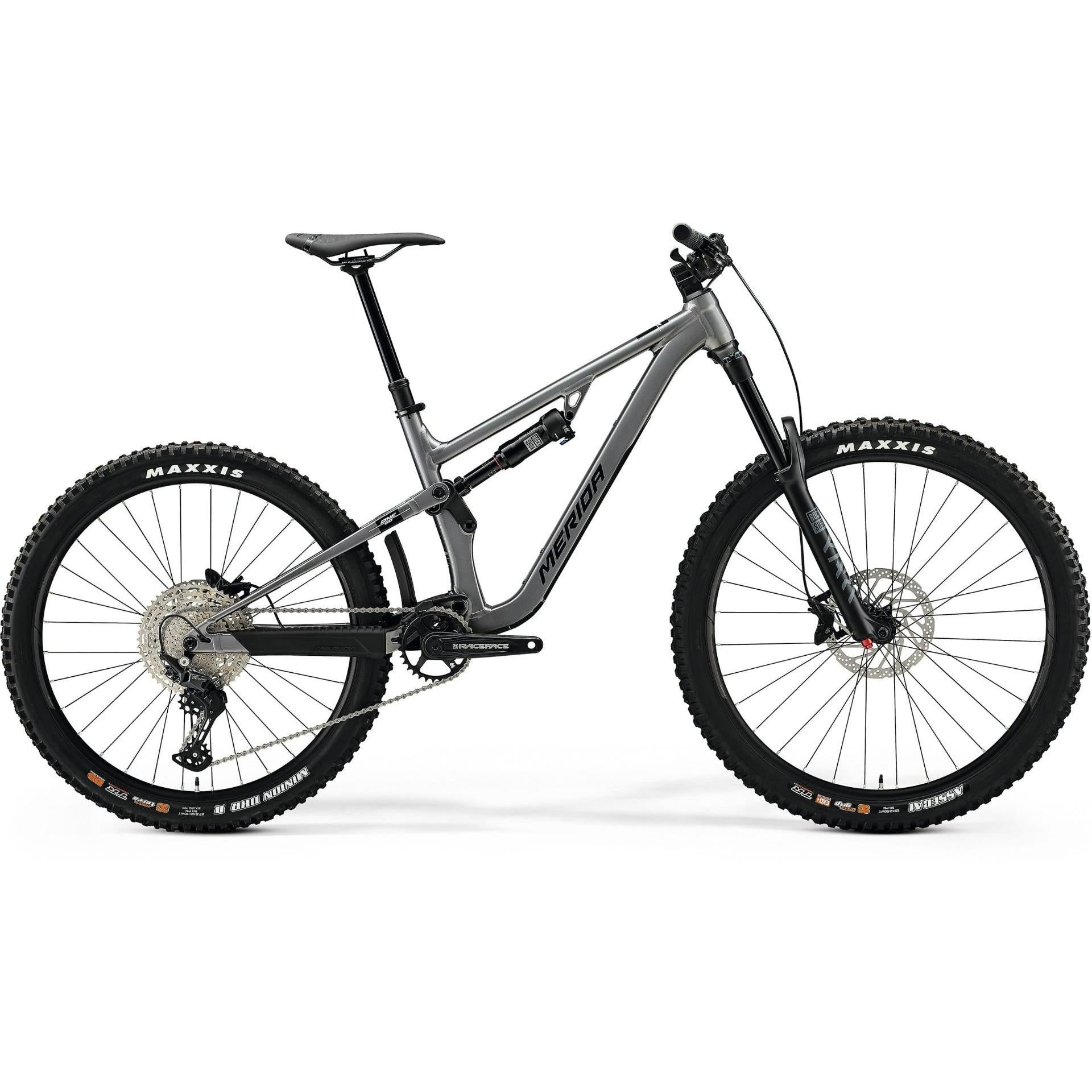 Merida One-Sixty 500 Dual Suspension Mountain Bike Gunmetal Grey/White
