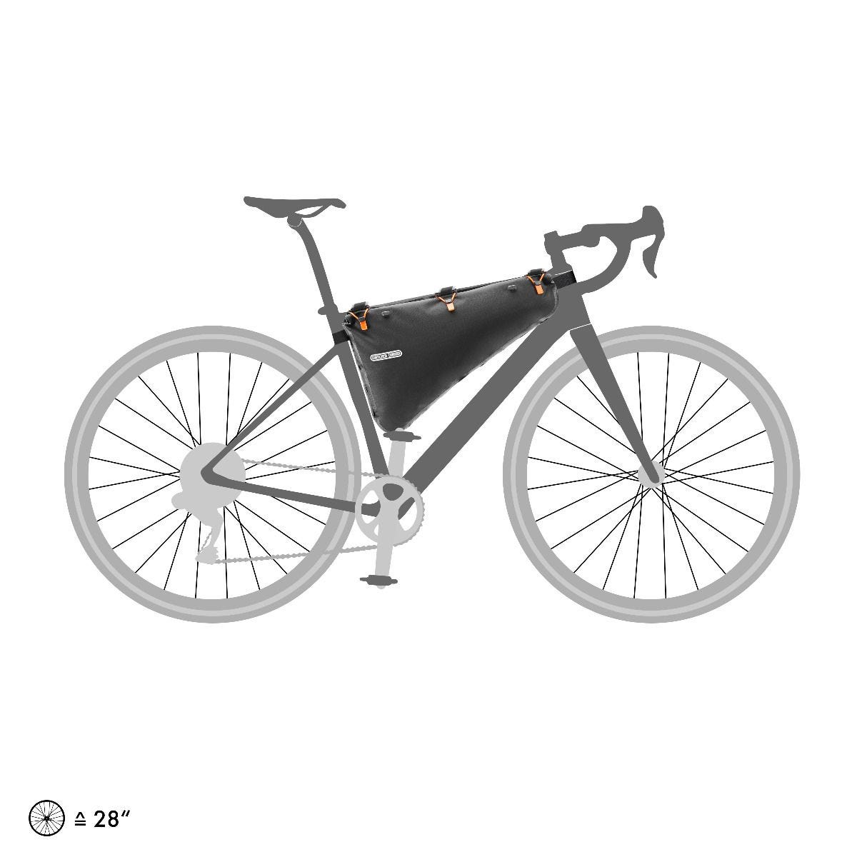 Ortlieb Waterproof Frame Pack RC 6L Black Matte