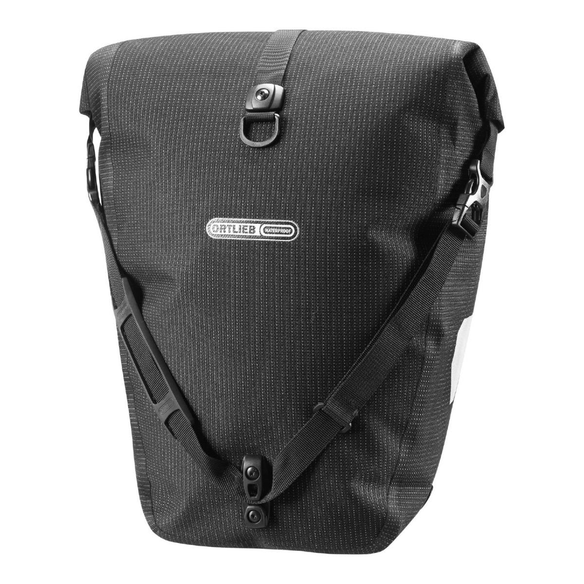 Ortlieb Back-Roller High Visibility Single Pannier Bag Black Reflect