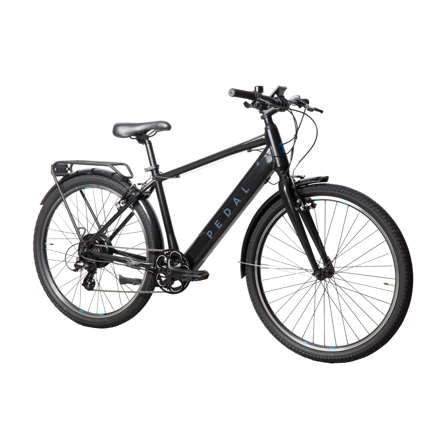Pedal Lightning PLUS 27.5 Electric Hybrid Bike Pearl Black