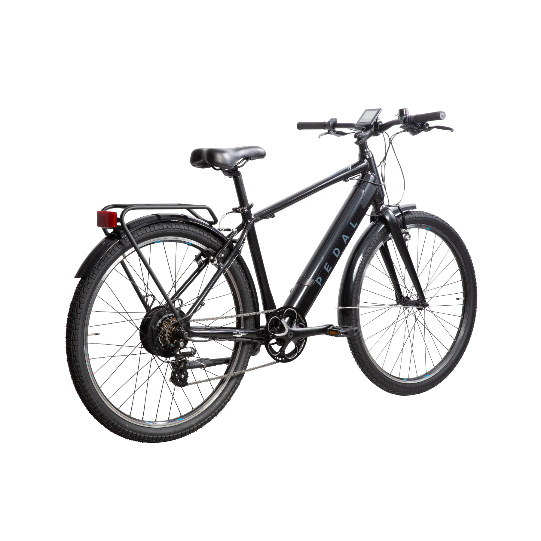 Pedal Lightning PLUS 27.5 Electric Hybrid Bike Pearl Black