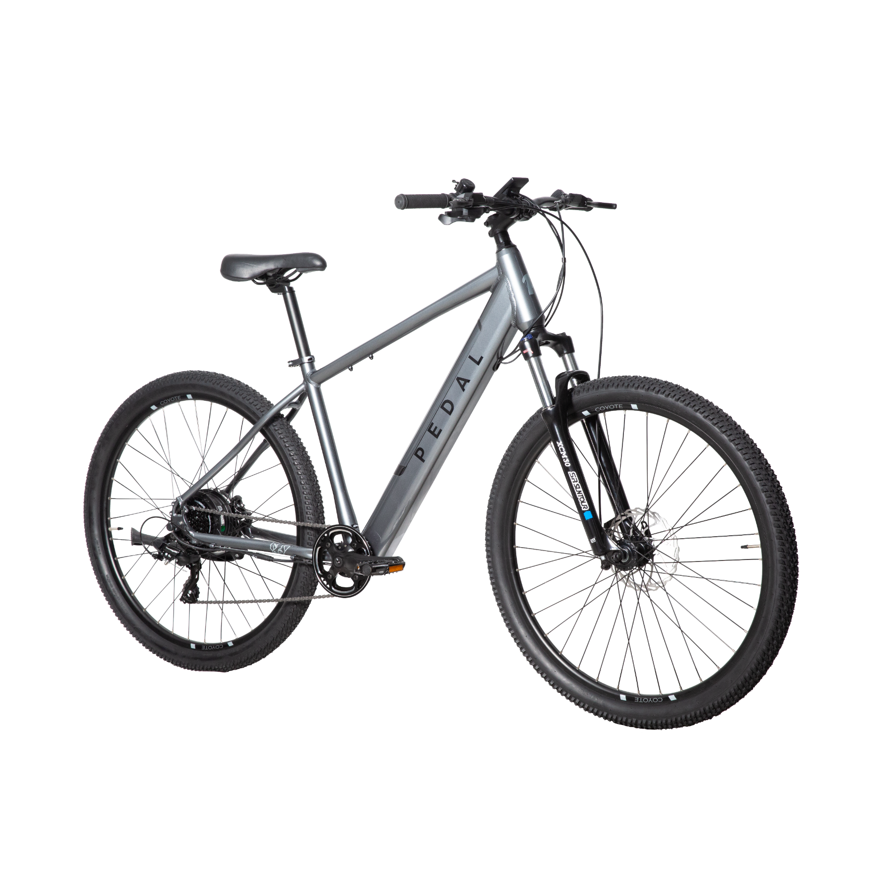 Pedal Coyote 2 Electric Hardtail Mountain Bike Gloss Charcoal