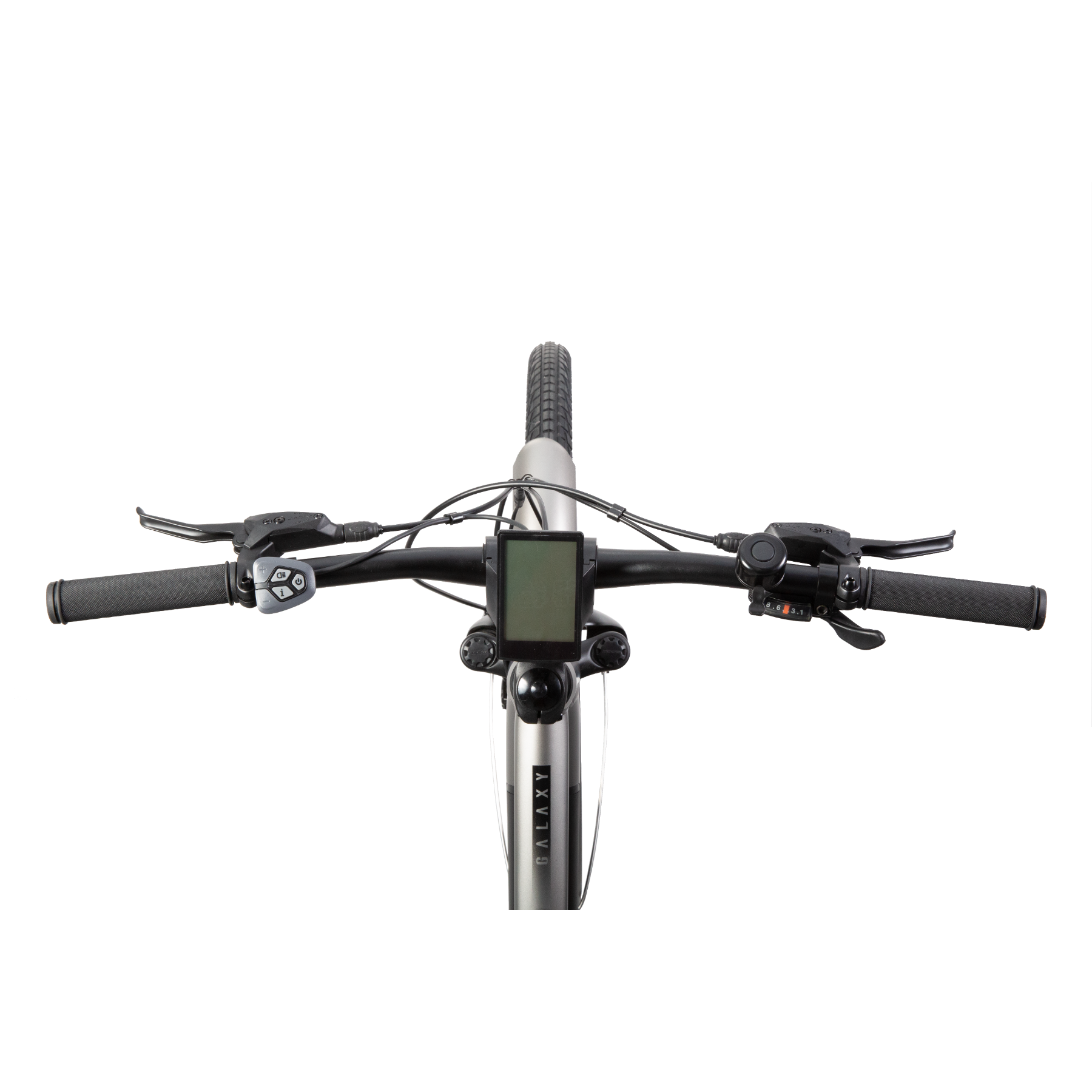 Pedal Galaxy PLUS 27.5'' Electric Hybrid Bike Platinum Silver