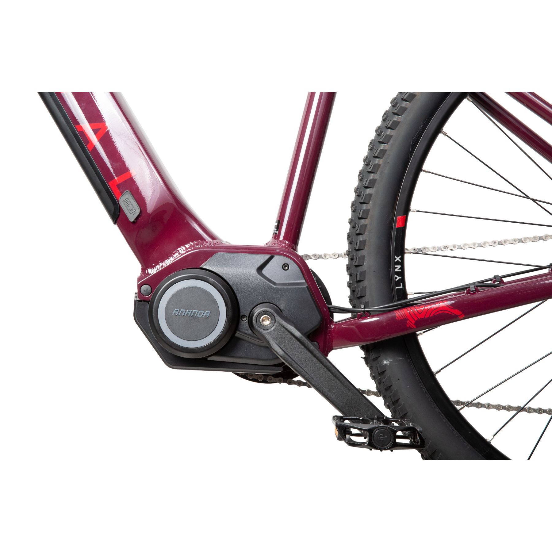 Pedal Lynx 2 Electric Hardtail Mountain Bike Red