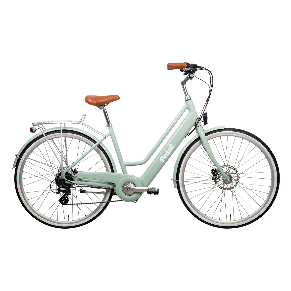 Pedal Uptown ELC V2 Electric Vintage Cruiser Bike Sage