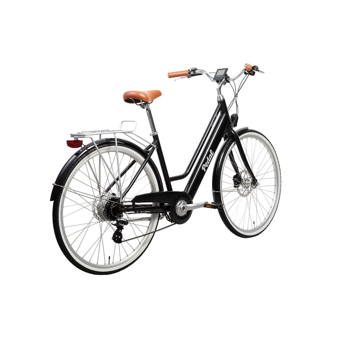 Pedal Uptown ELC V2 Electric Vintage Cruiser Bike Black