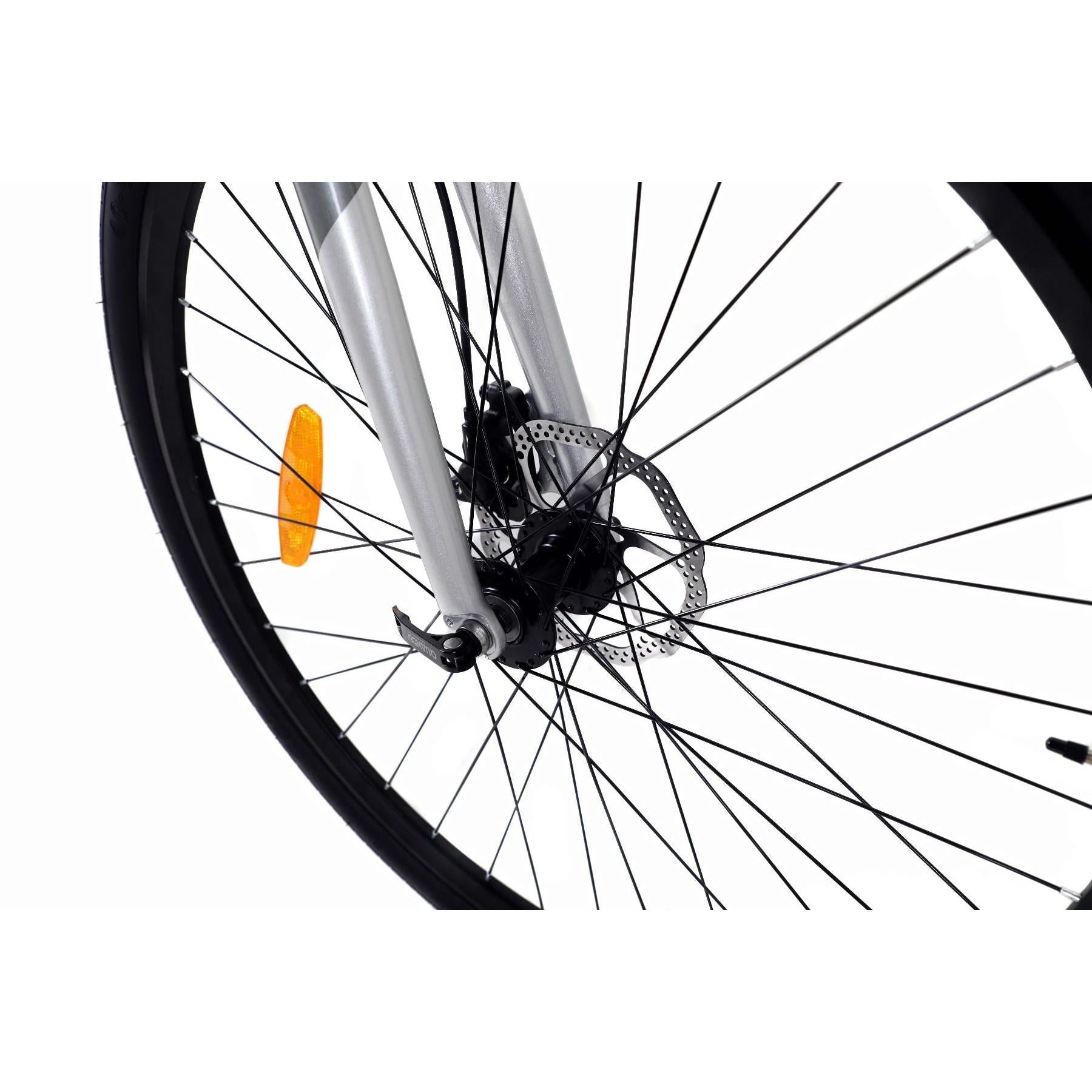 Pedal Clipper Electric Flat Bar Road Bike Grey 54cm
