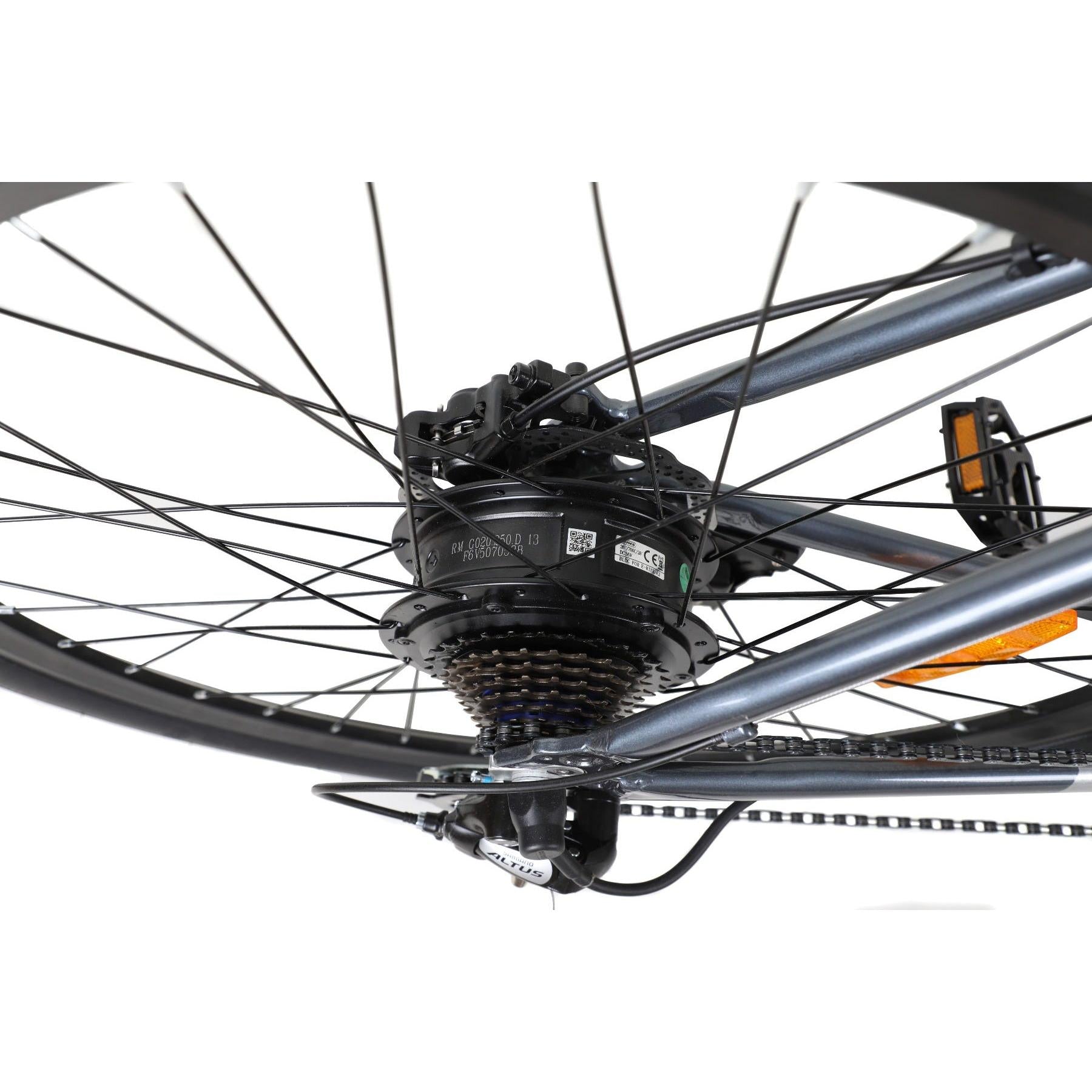Pedal Clipper Electric Flat Bar Road Bike Grey 54cm
