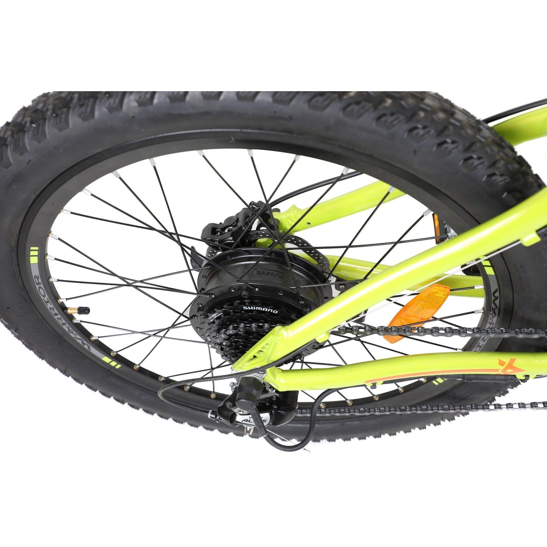 Pedal Warrior 24'' Electric Mountain Bike Green