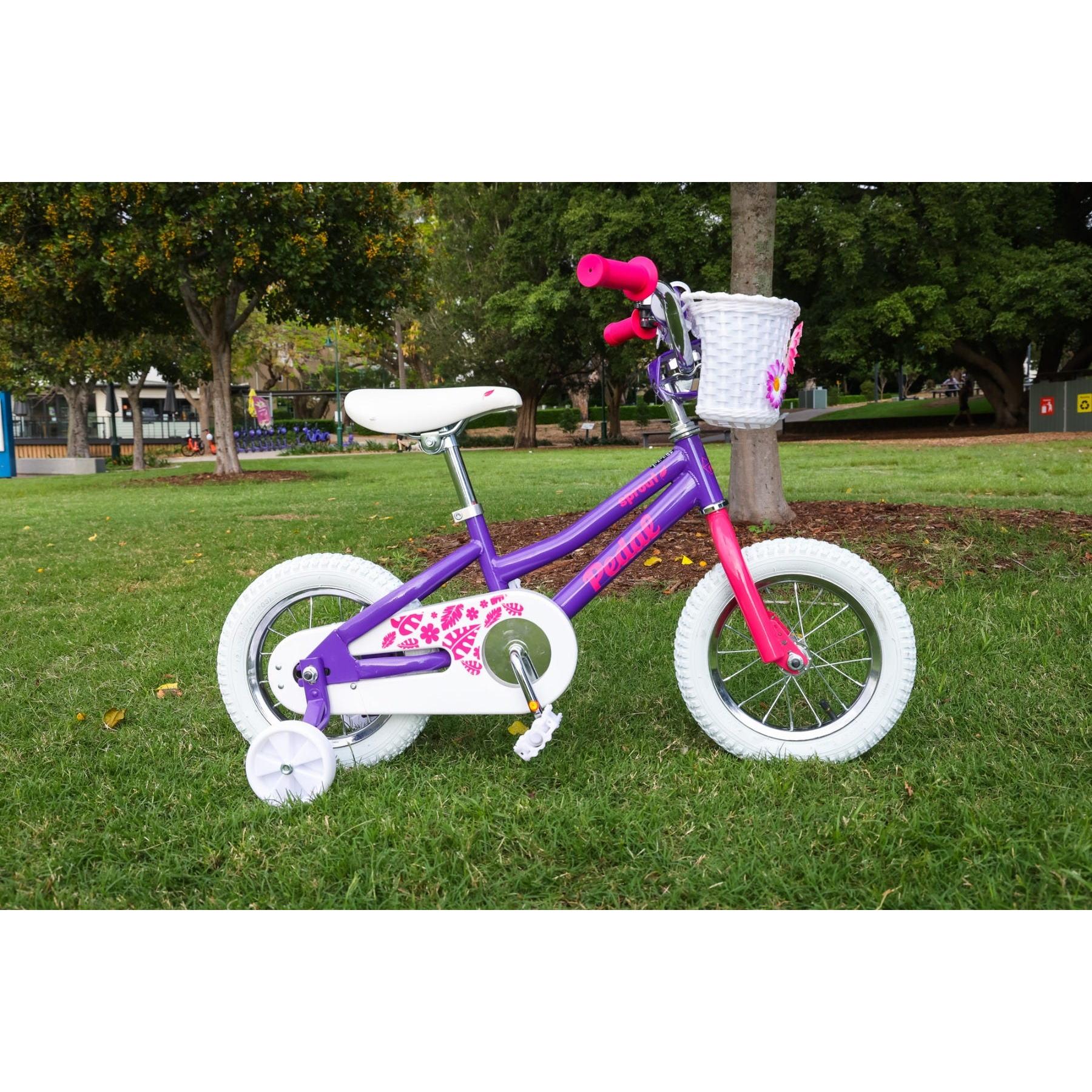 Pedal Sprout Steel Kids Bike Pink/Purple