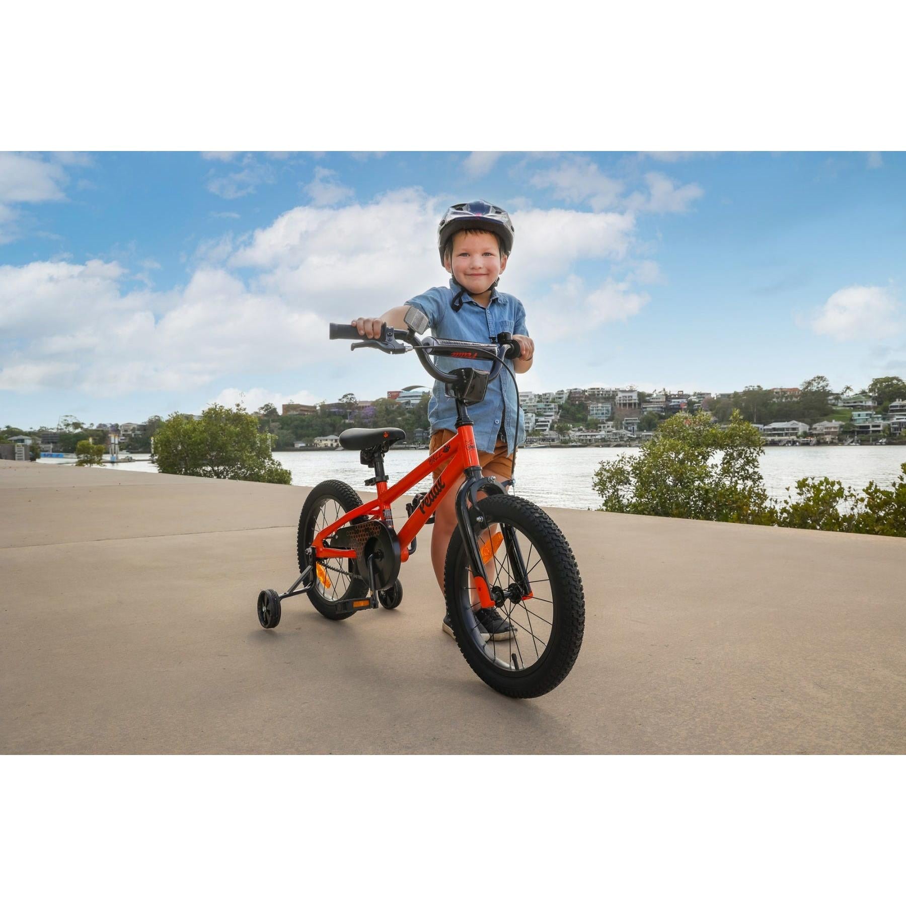Pedal Buzz Steel Kids Bike Orange