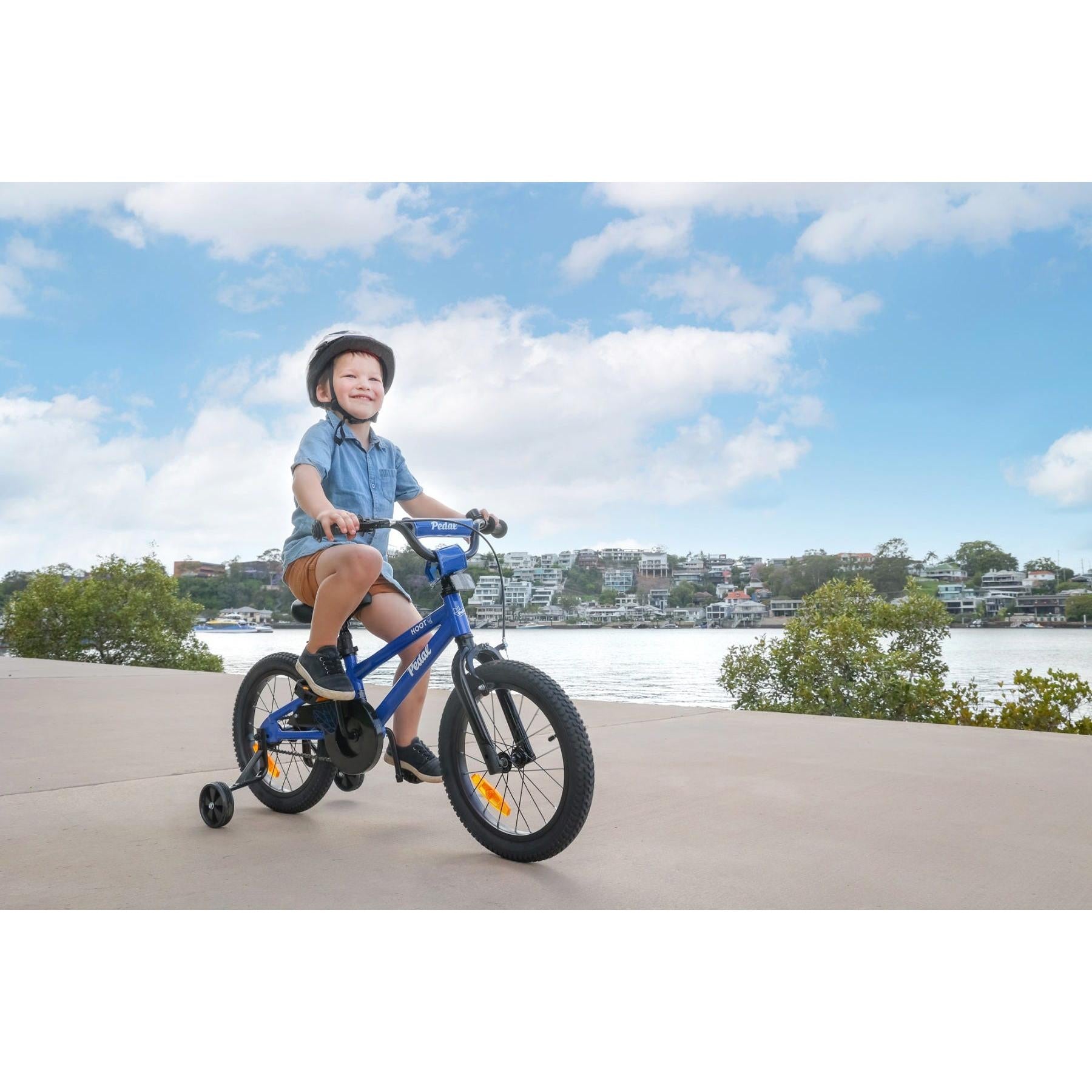Pedal Hoot Alloy 16 Kids Bike Blue