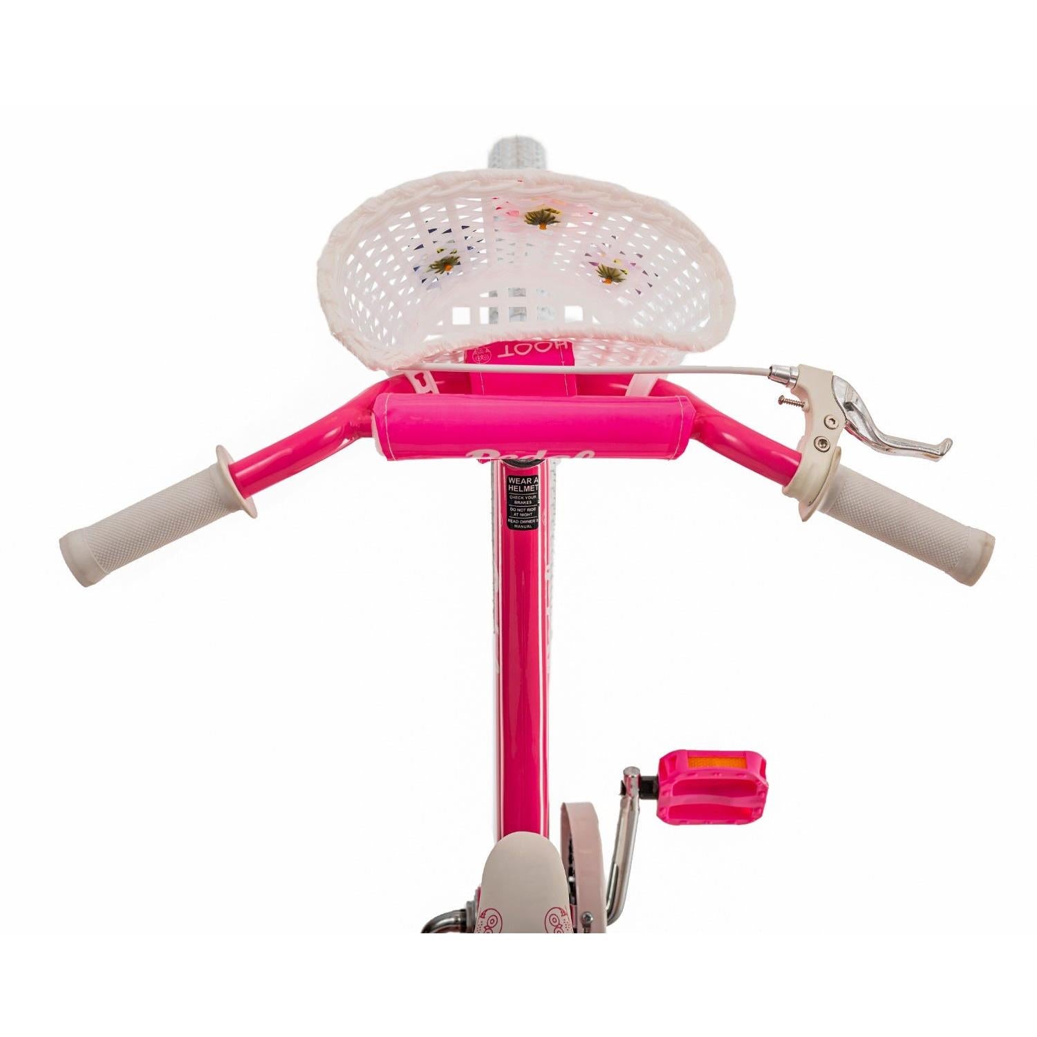 Pedal Hoot Alloy 16 Kids Bike Pink/White