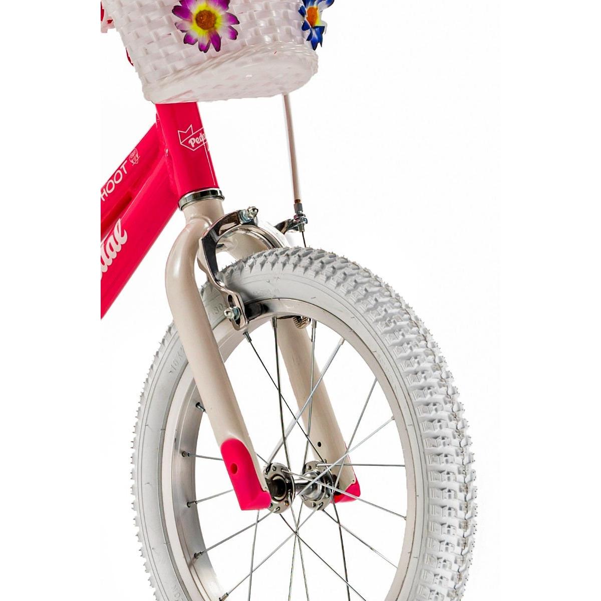 Pedal Hoot Alloy 16 Kids Bike Pink/White