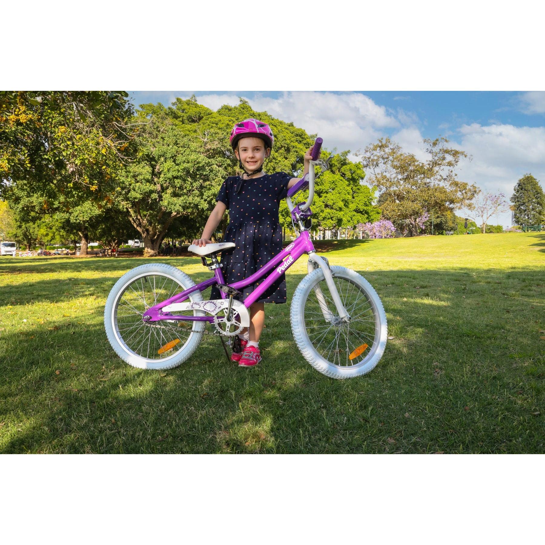 Pedal Bam Alloy 20'' Kids Bike Purple/White