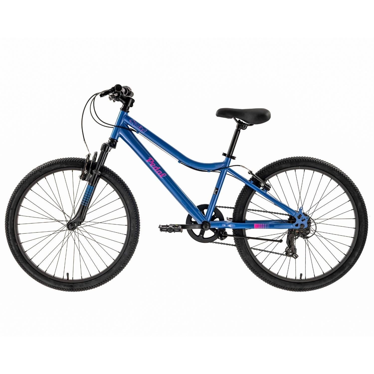 Pedal Roar 24'' Kids Bike Steel Blue Pink