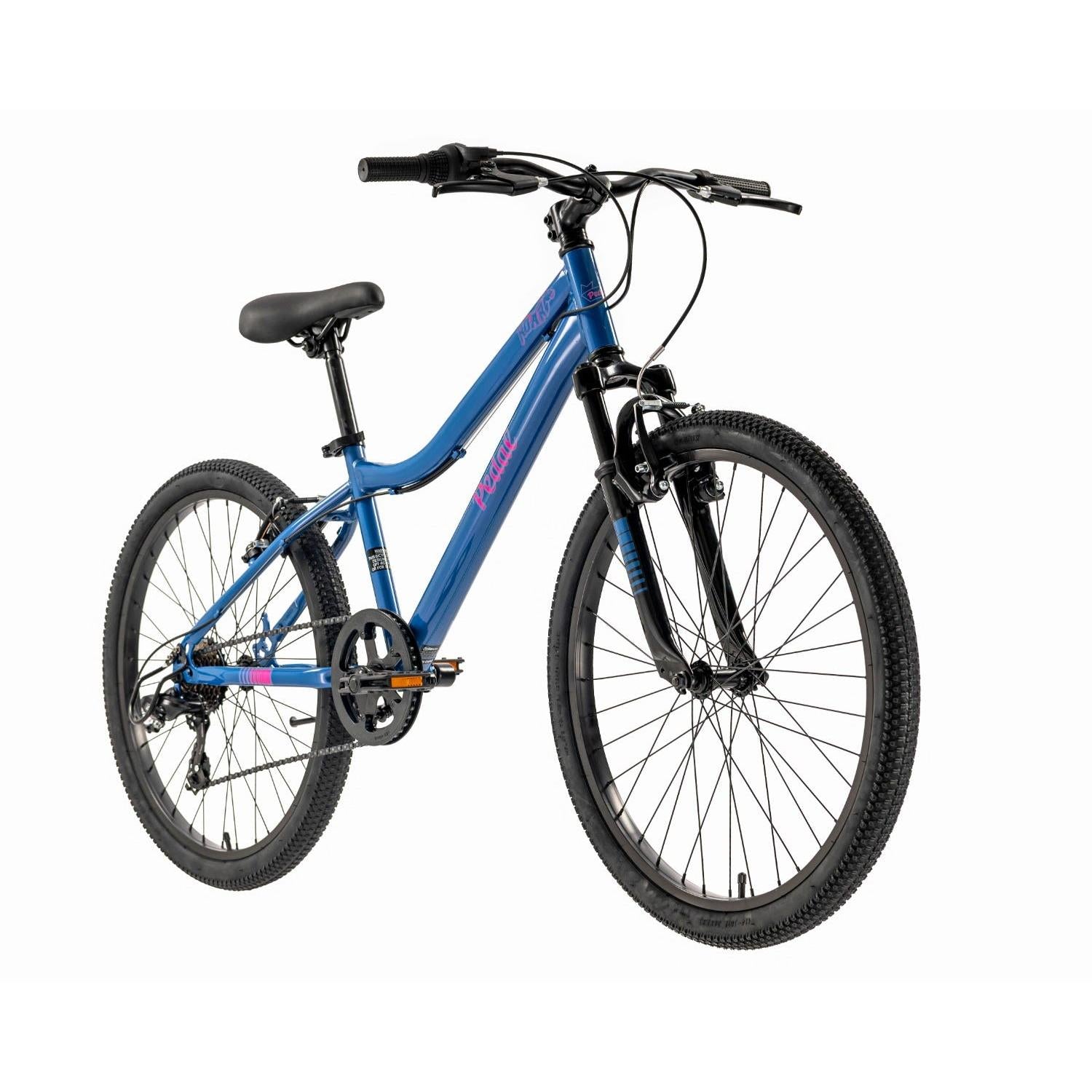 Pedal Roar 24'' Kids Bike Steel Blue Pink