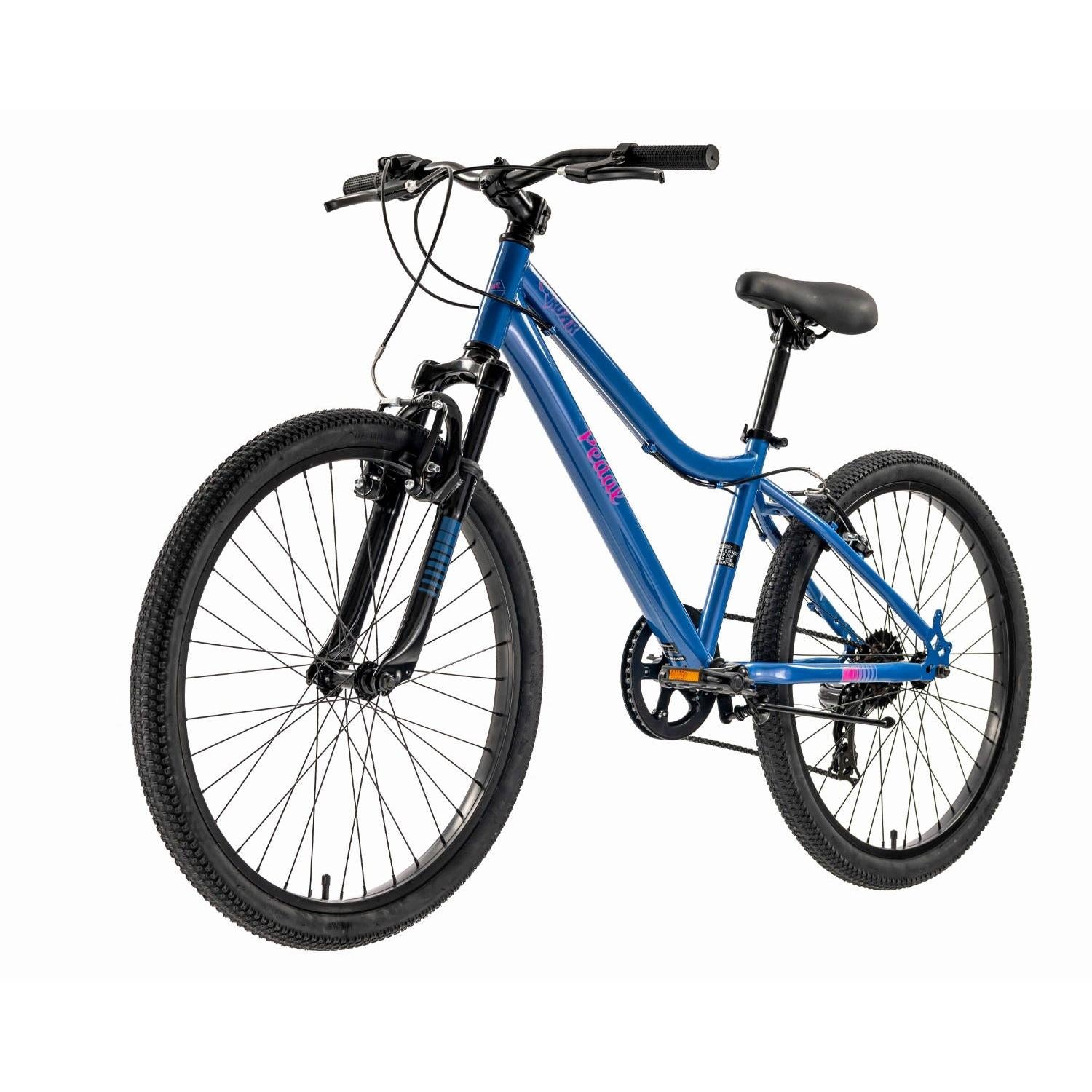 Pedal Roar 24'' Kids Bike Steel Blue Pink