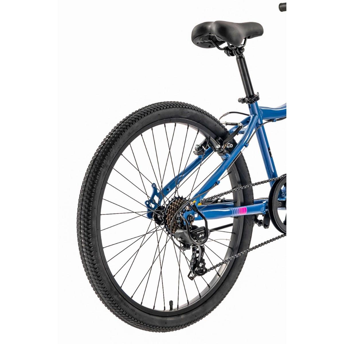 Pedal Roar 24'' Kids Bike Steel Blue Pink