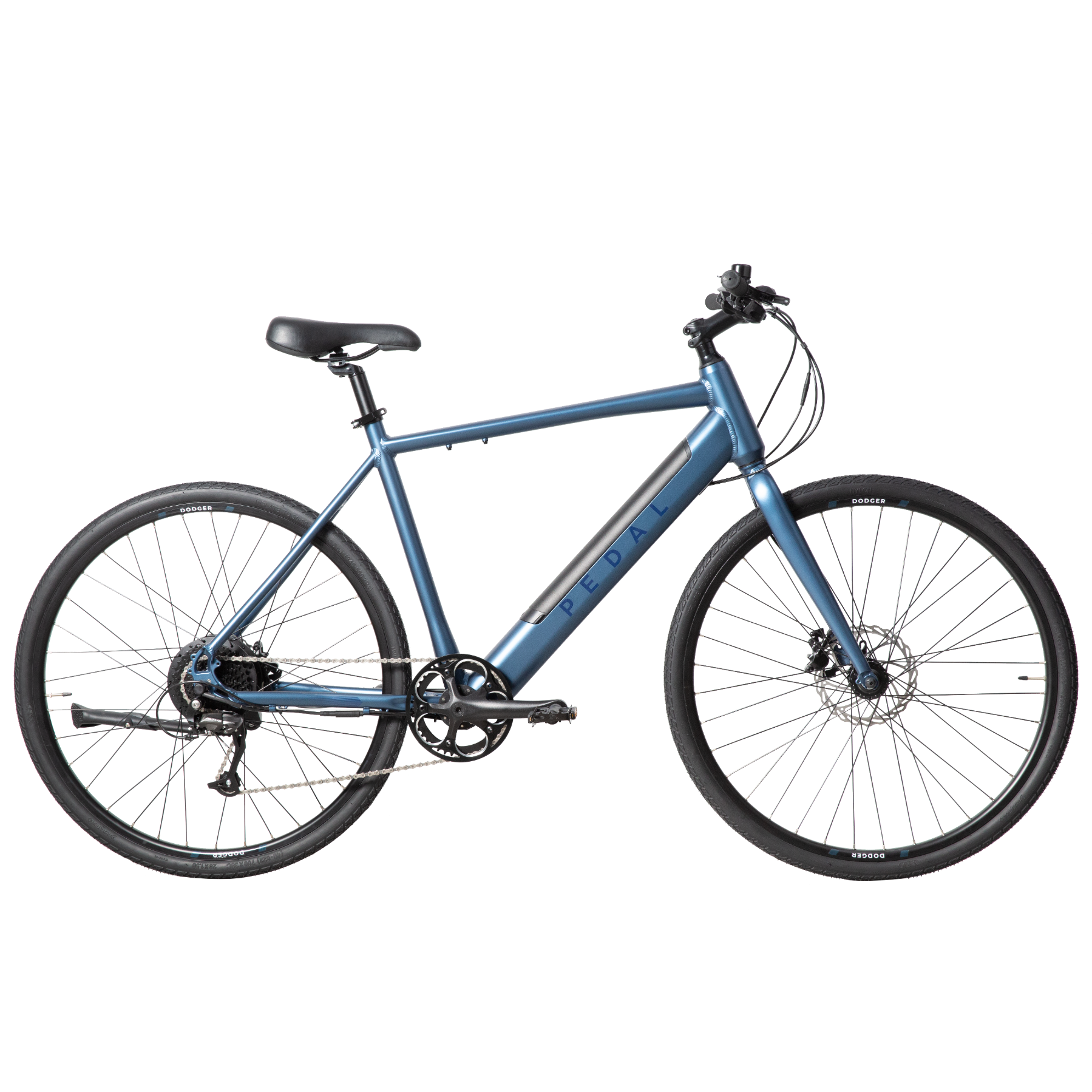 Pedal Dodger 2 Electric Flat Bar Road Bike Slate Blue