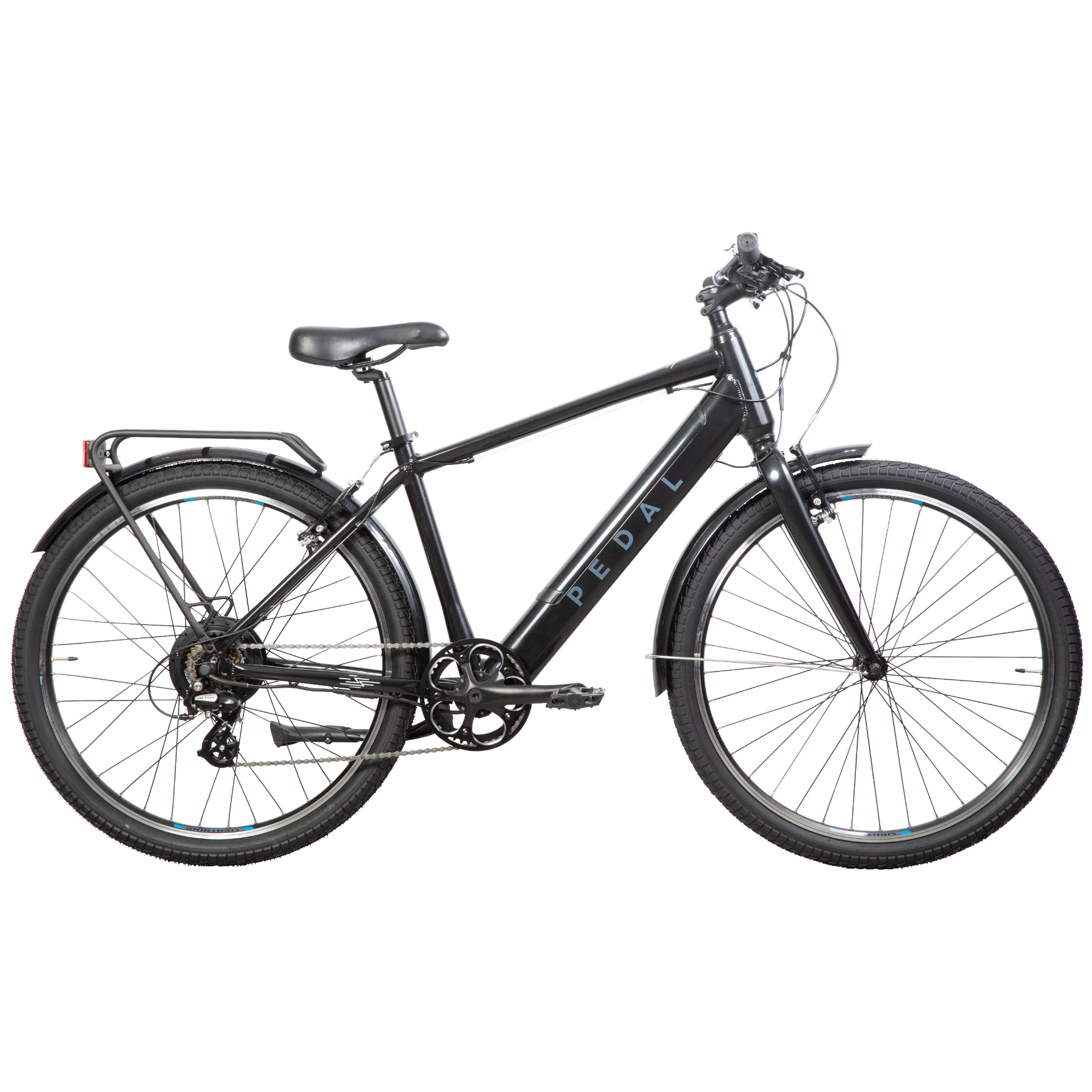 Pedal Lightning PLUS 27.5 Electric Hybrid Bike Pearl Black