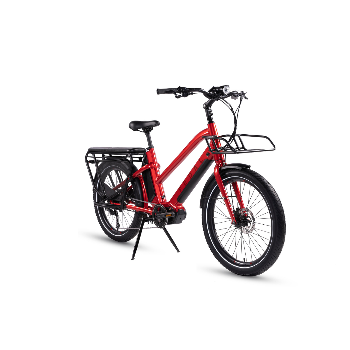 Pedal Packer Electric Cargo Bike Bright Red