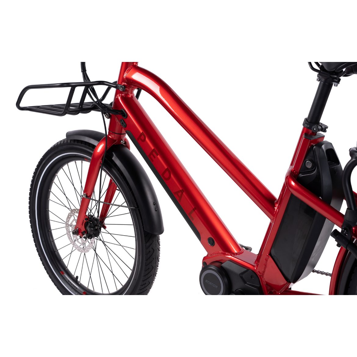 Pedal Packer Electric Cargo Bike Bright Red