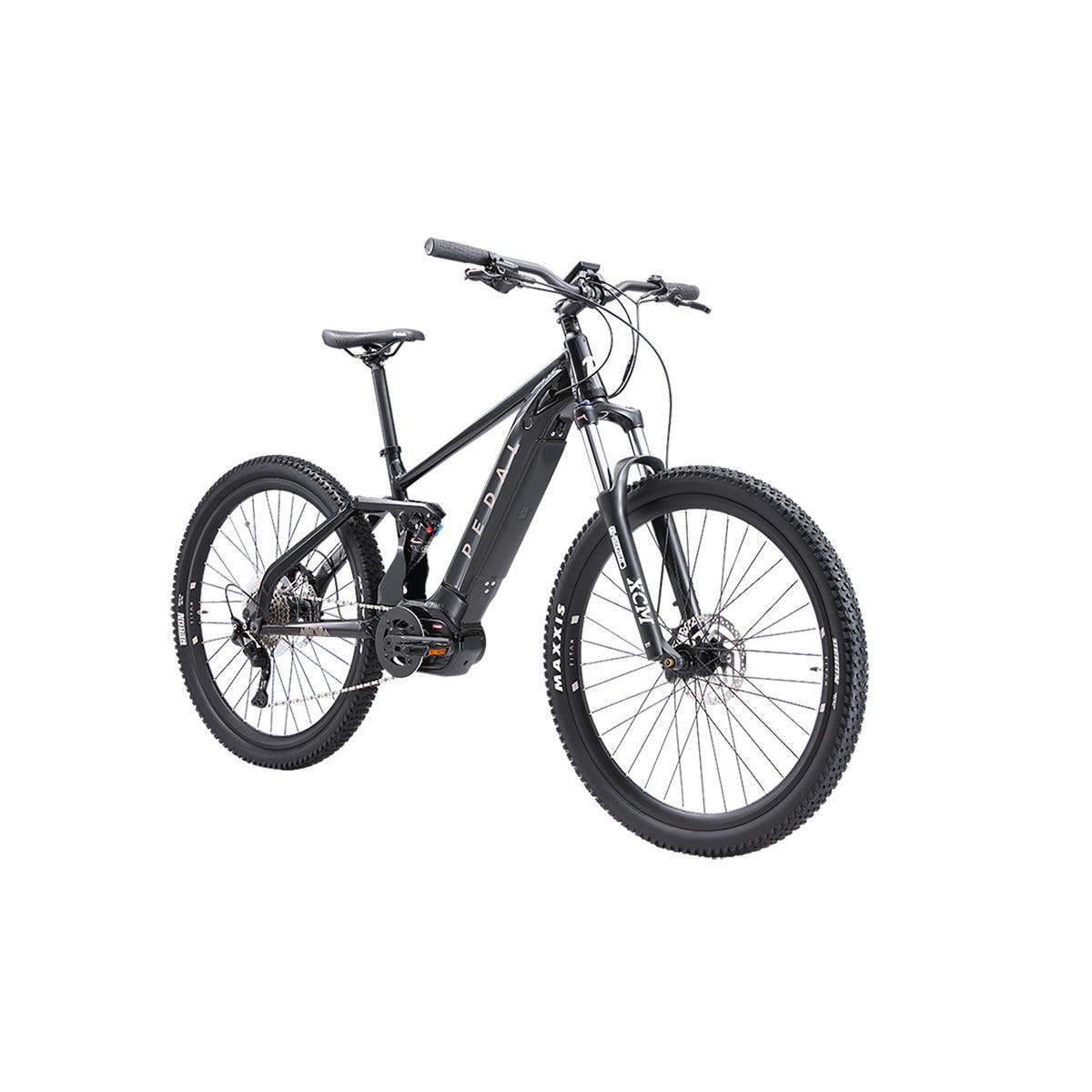 Pedal Titan Electric Dual Suspension Mountain Bike Black/Silver