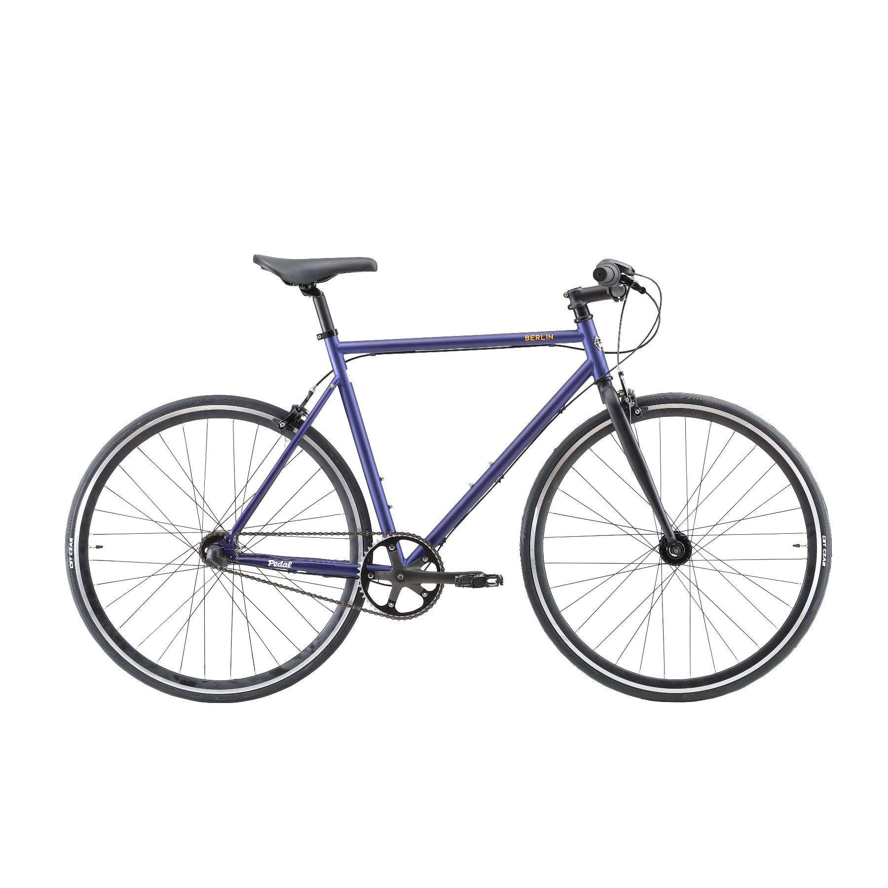 Pedal Messenger 3 Berlin Flat Bar Road Bike Midnight Blue