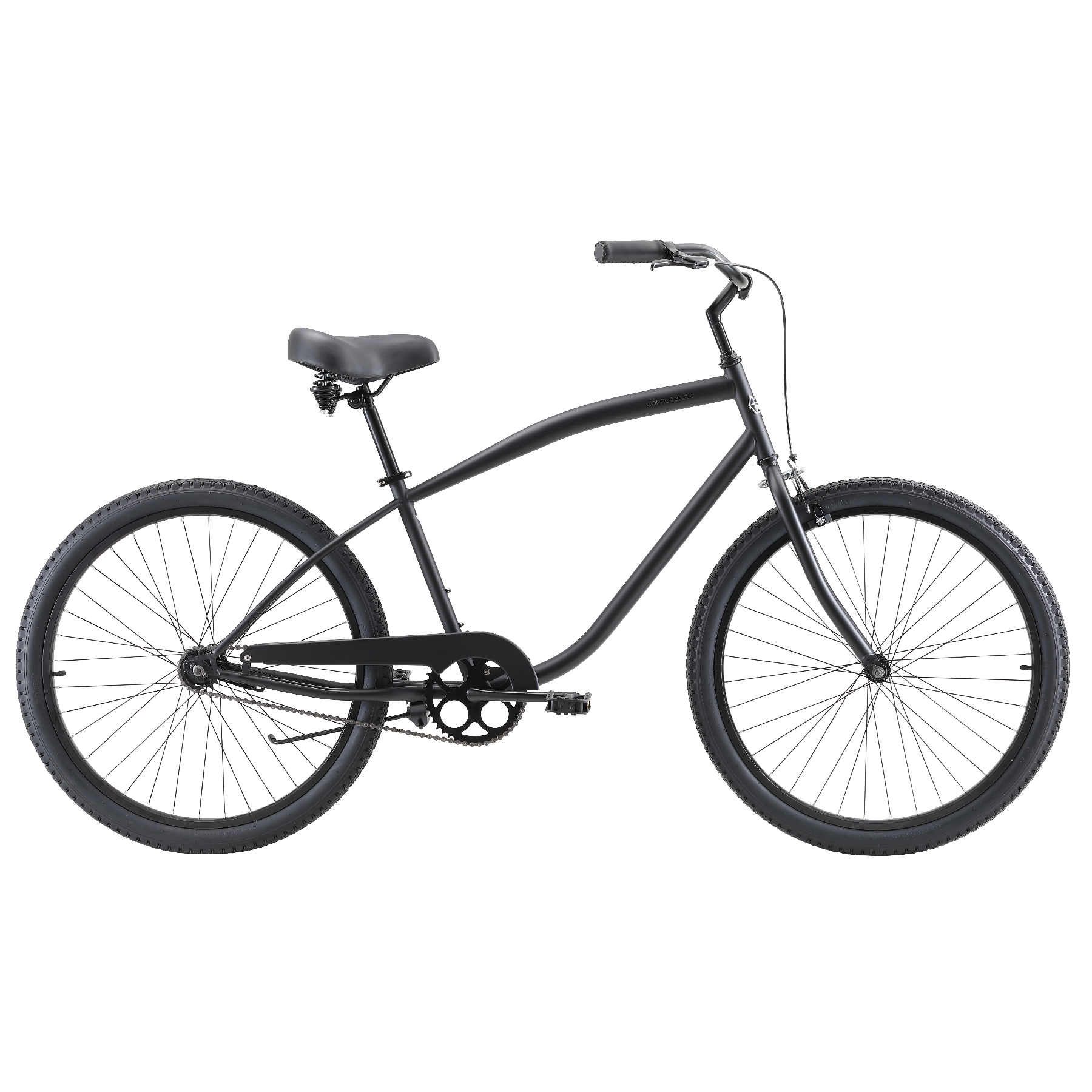 Pedal Copacabana Cruiser Bike Matt Black
