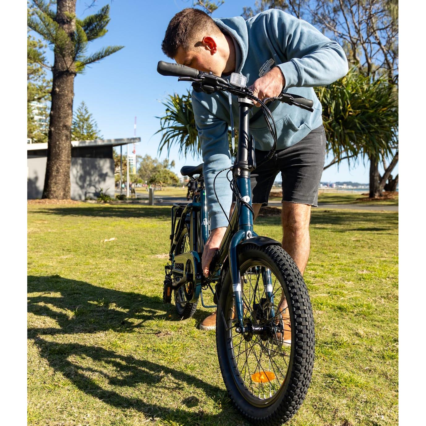 Pedal Derby Electric Folding Bike Dark Navy