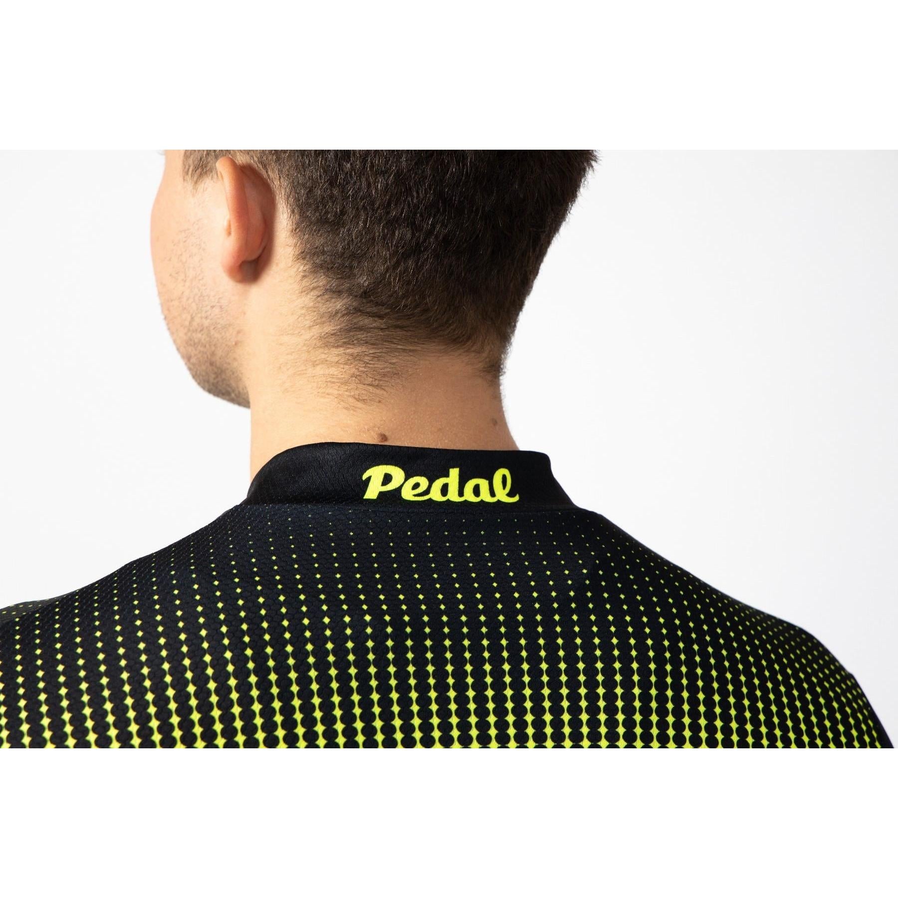 Pedal Short Sleeve Jersey Black Lime