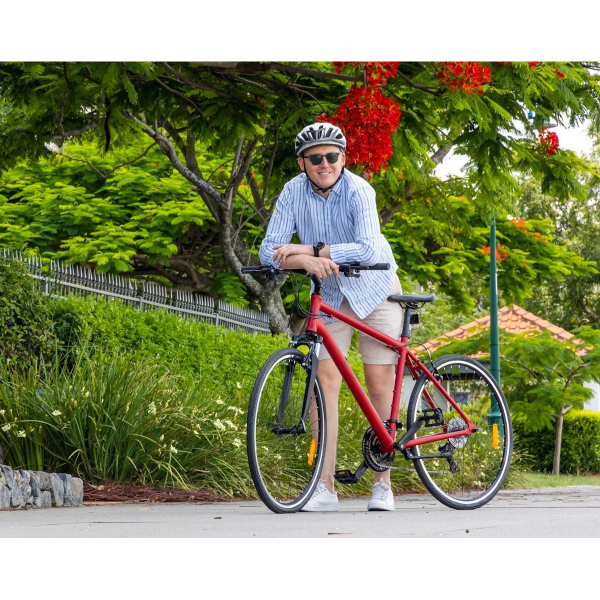 Pedal Raven 2 Hybrid Bike Red