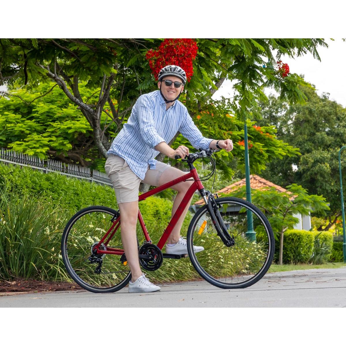 Pedal Raven 2 Hybrid Bike Red