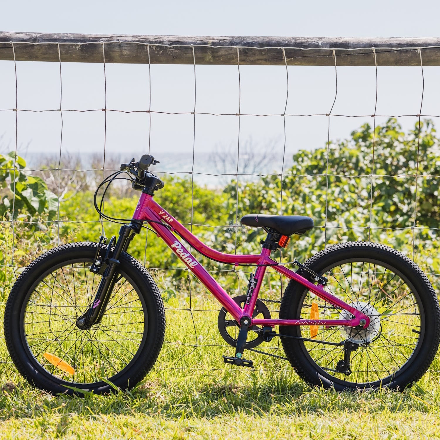pink pedal bike Pedal Zap 20'' Kids Bike Pink/White – 99 Bikes