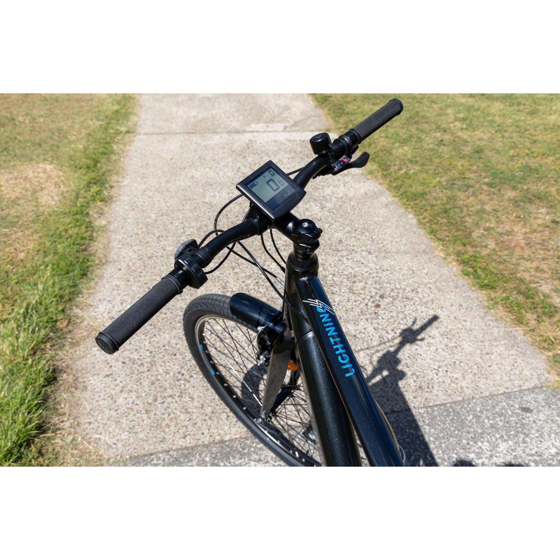 Pedal Lightning PLUS 27.5 Electric Hybrid Bike Pearl Black