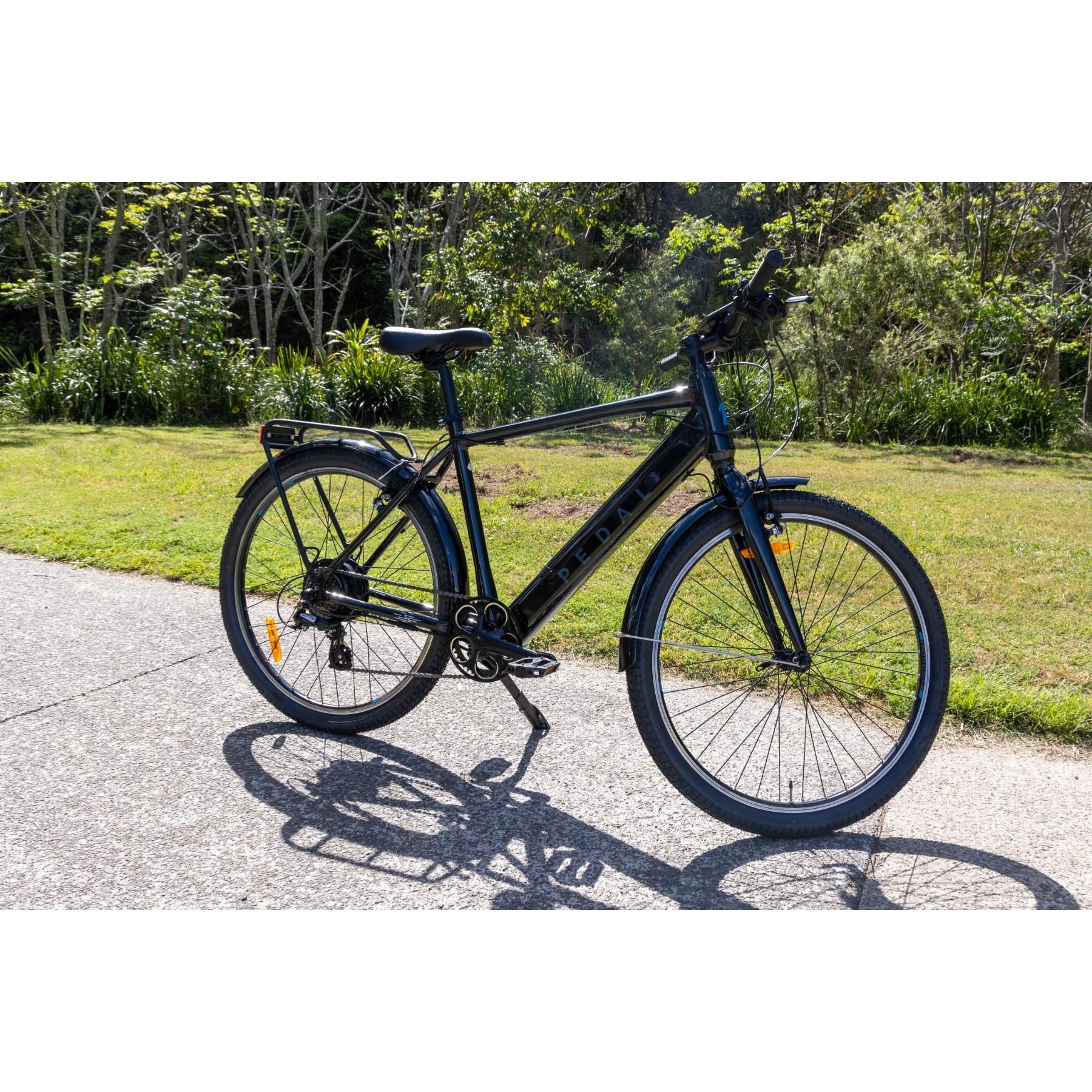Pedal Lightning PLUS 27.5 Electric Hybrid Bike Pearl Black