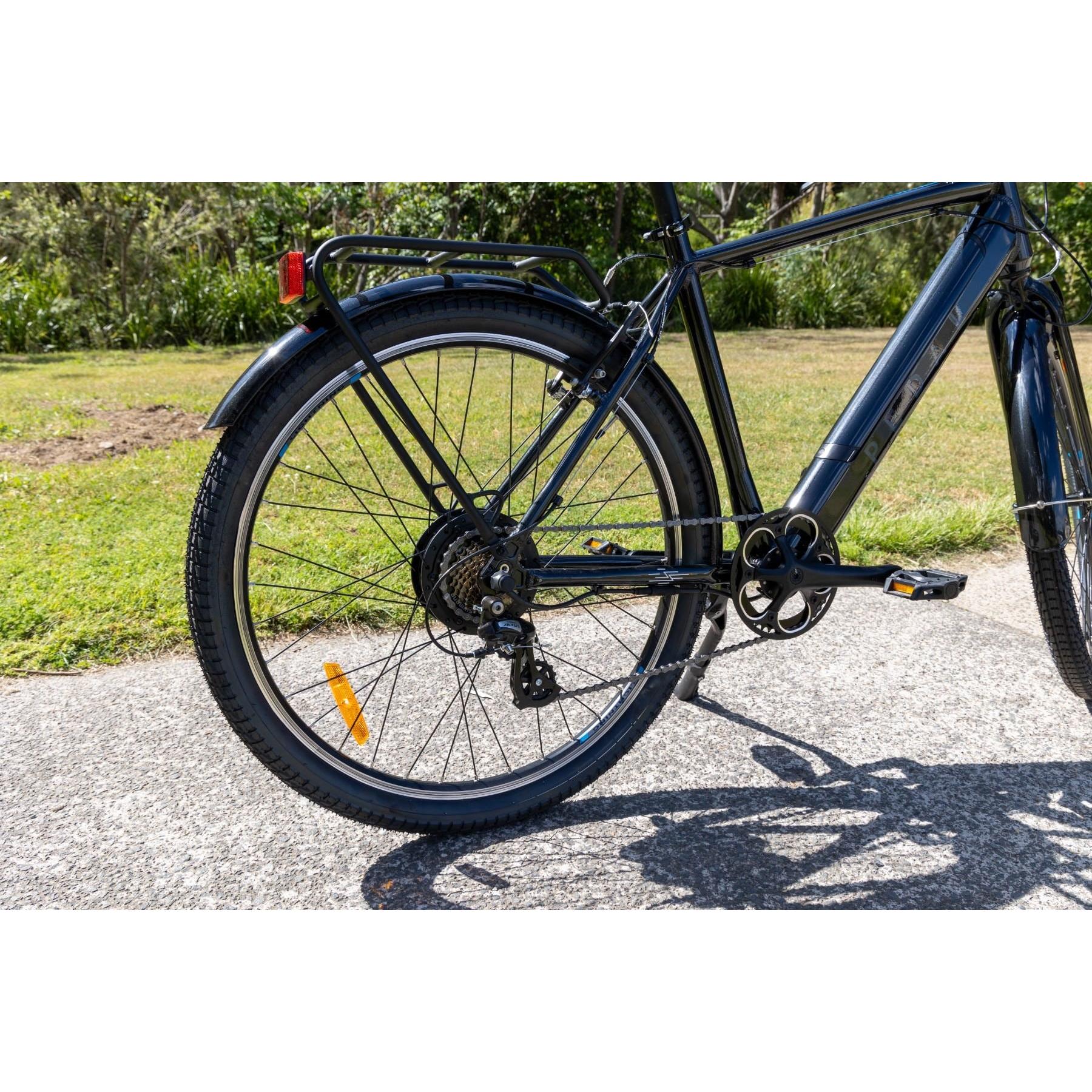 Pedal Lightning PLUS 27.5 Electric Hybrid Bike Pearl Black